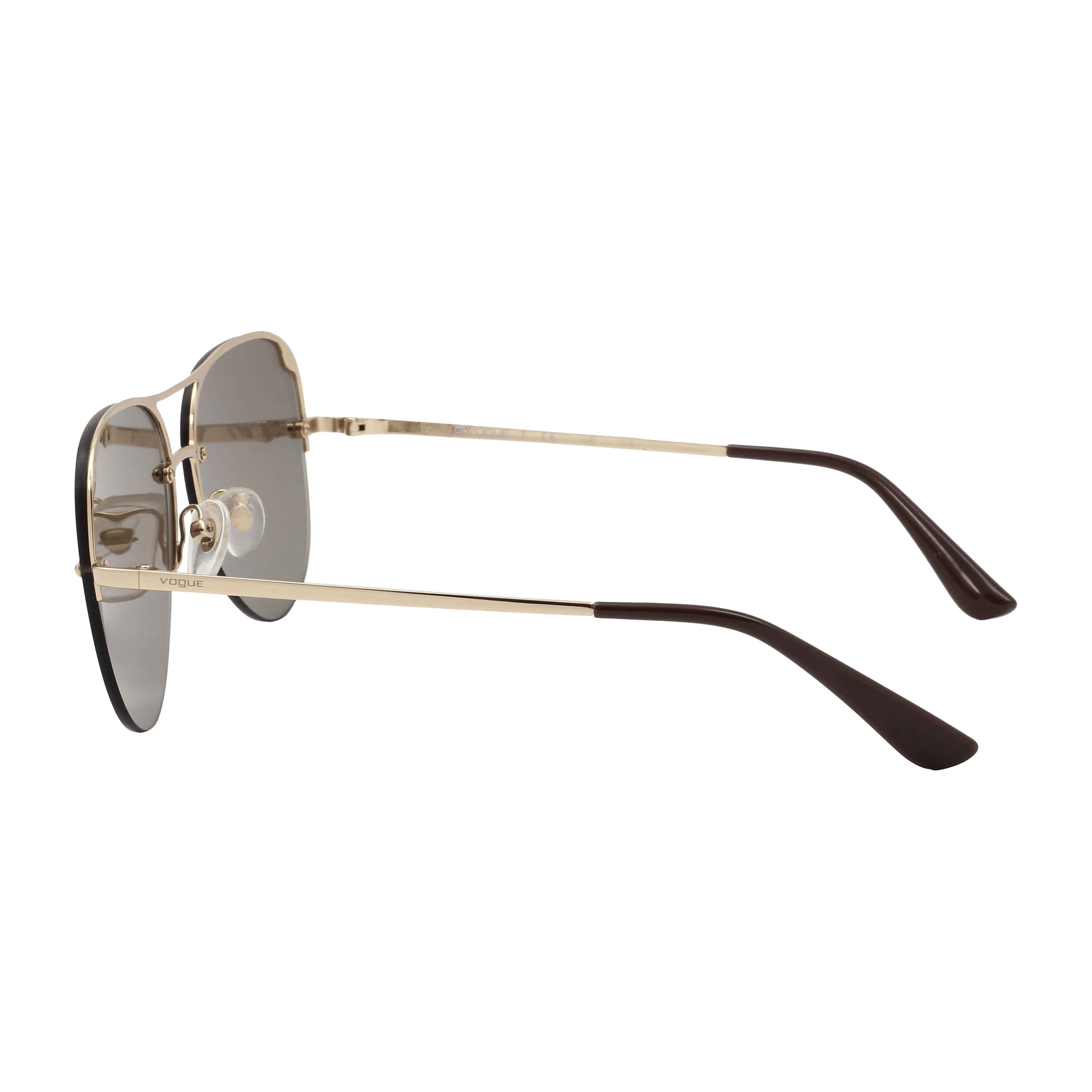 Vogue VO4080S Sunglass Gold Male RimLess Metal Sunglass — Gold frame — view 6