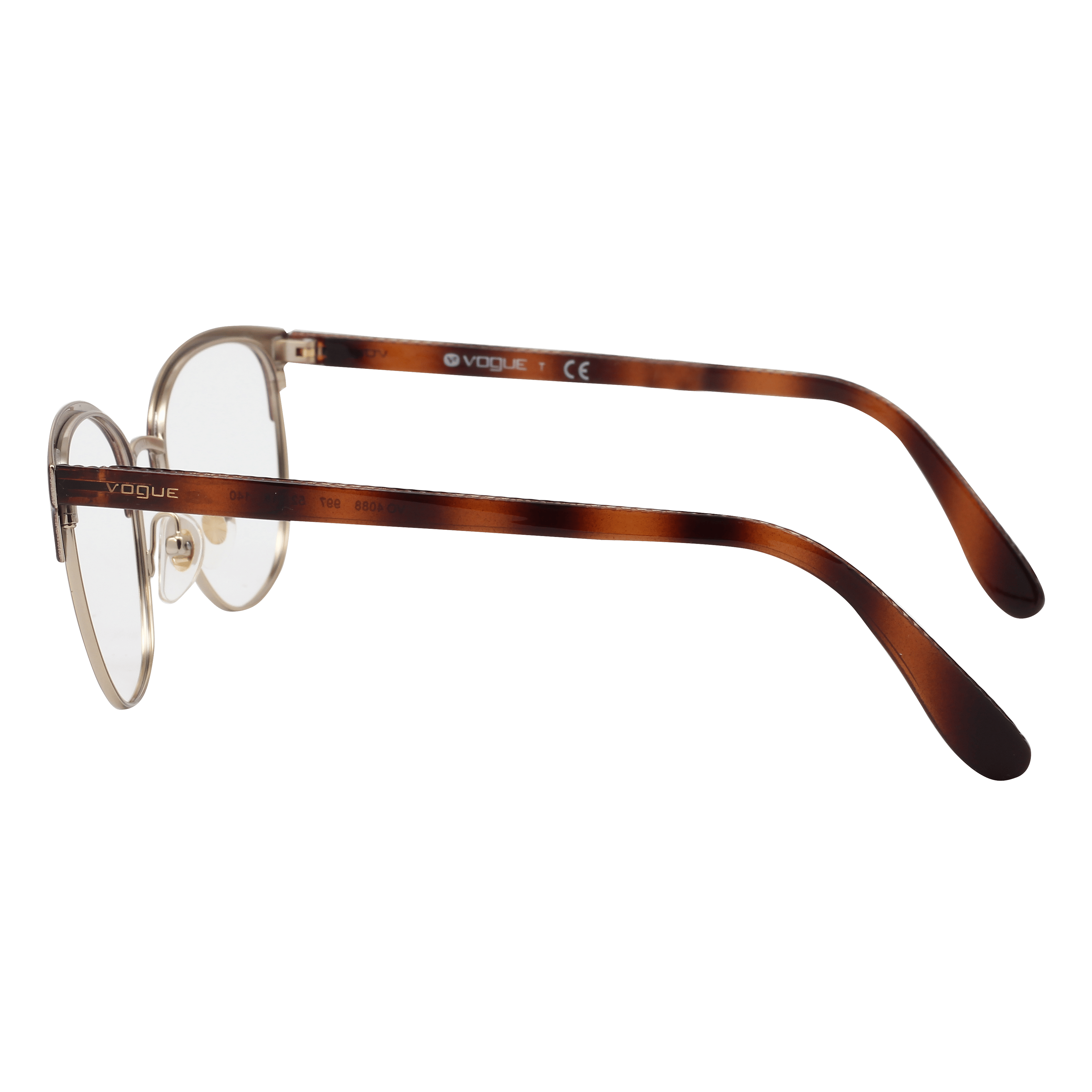 Vogue VO 4088 Frame Gold Female Full Shell Frame — Gold frame — view 6