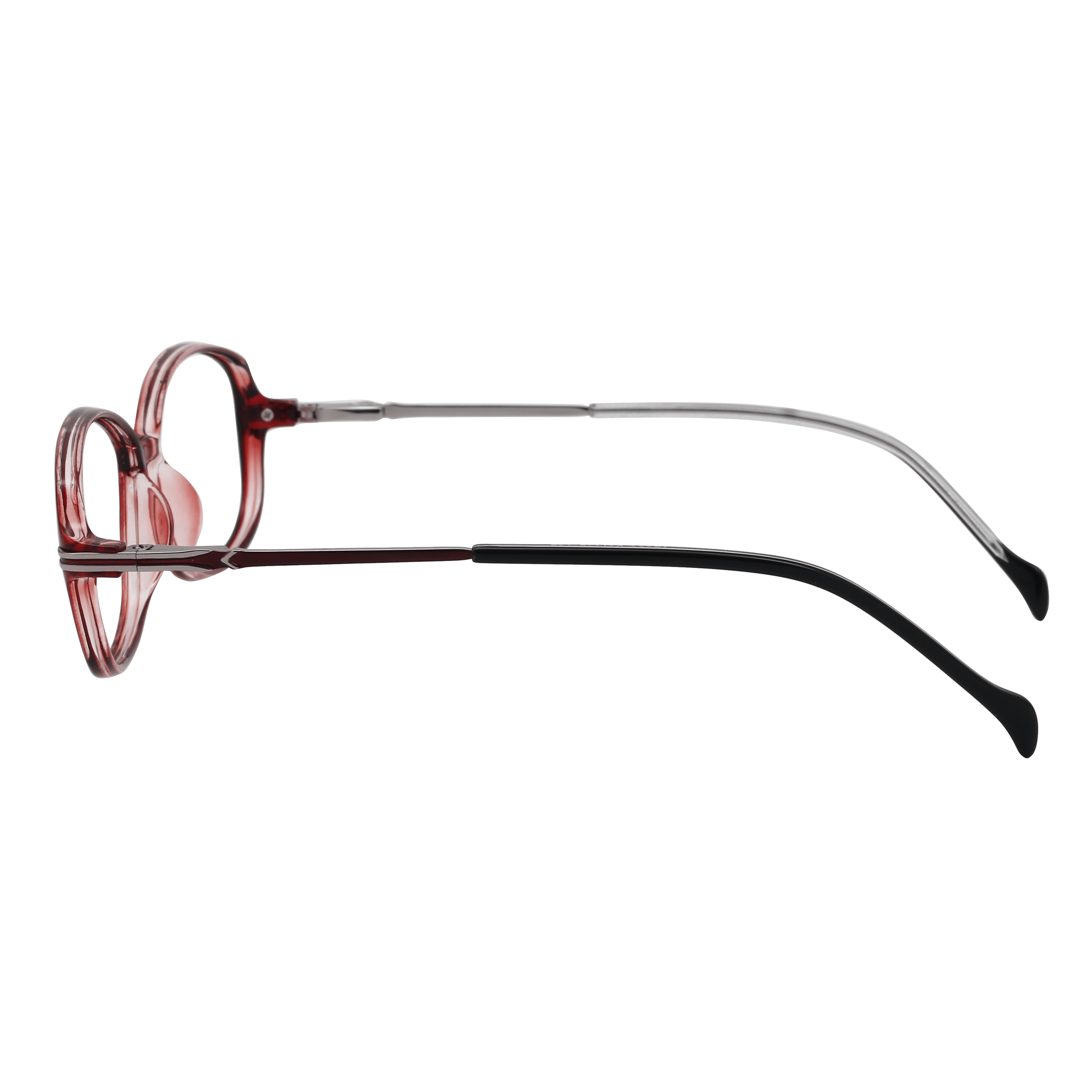 Inspira 19322 Frame Maroon Female Full Metal Frame — Maroon frame — view 3