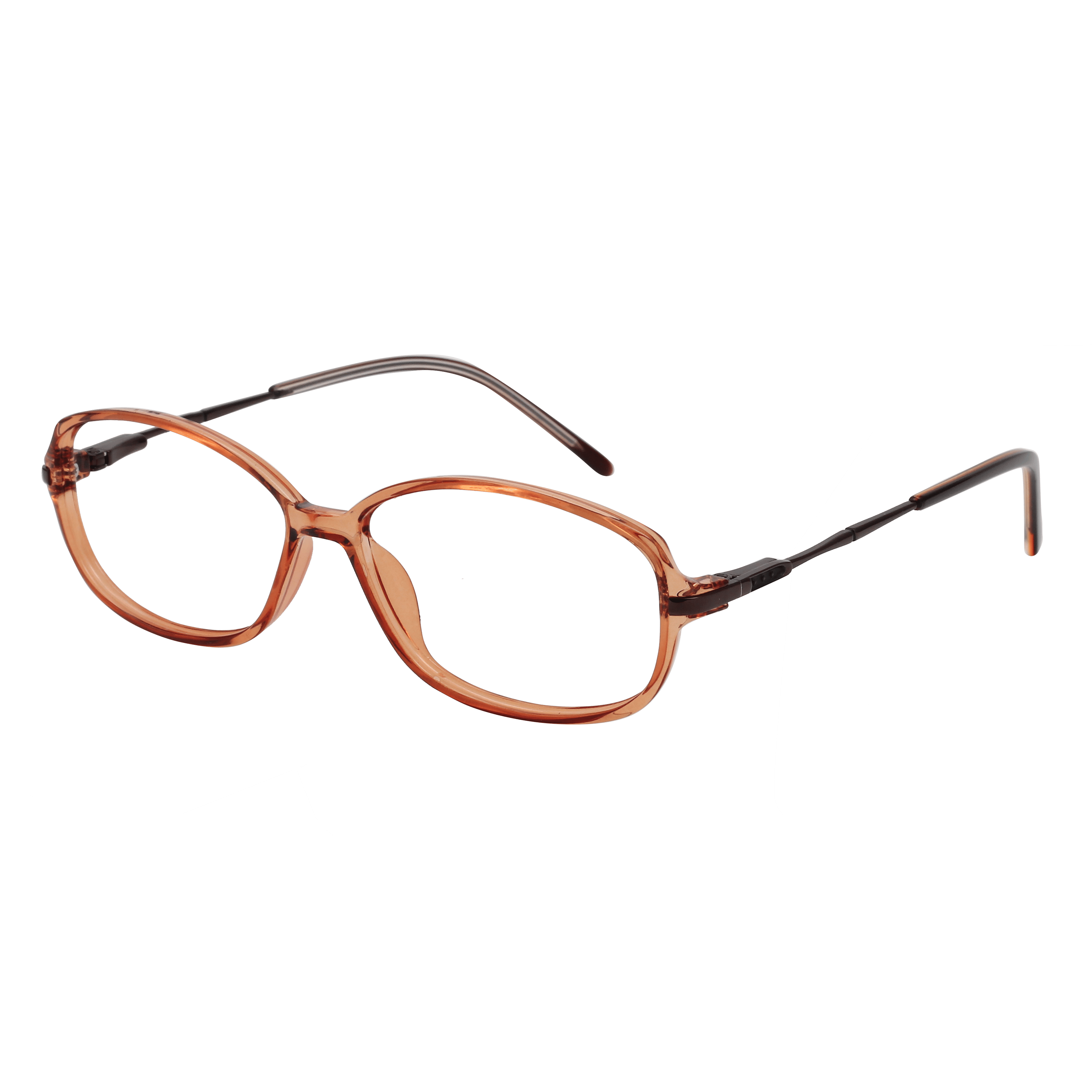 Inspira 19326 Frame Brown Female Full Metal Frame — Brown frame — view 1