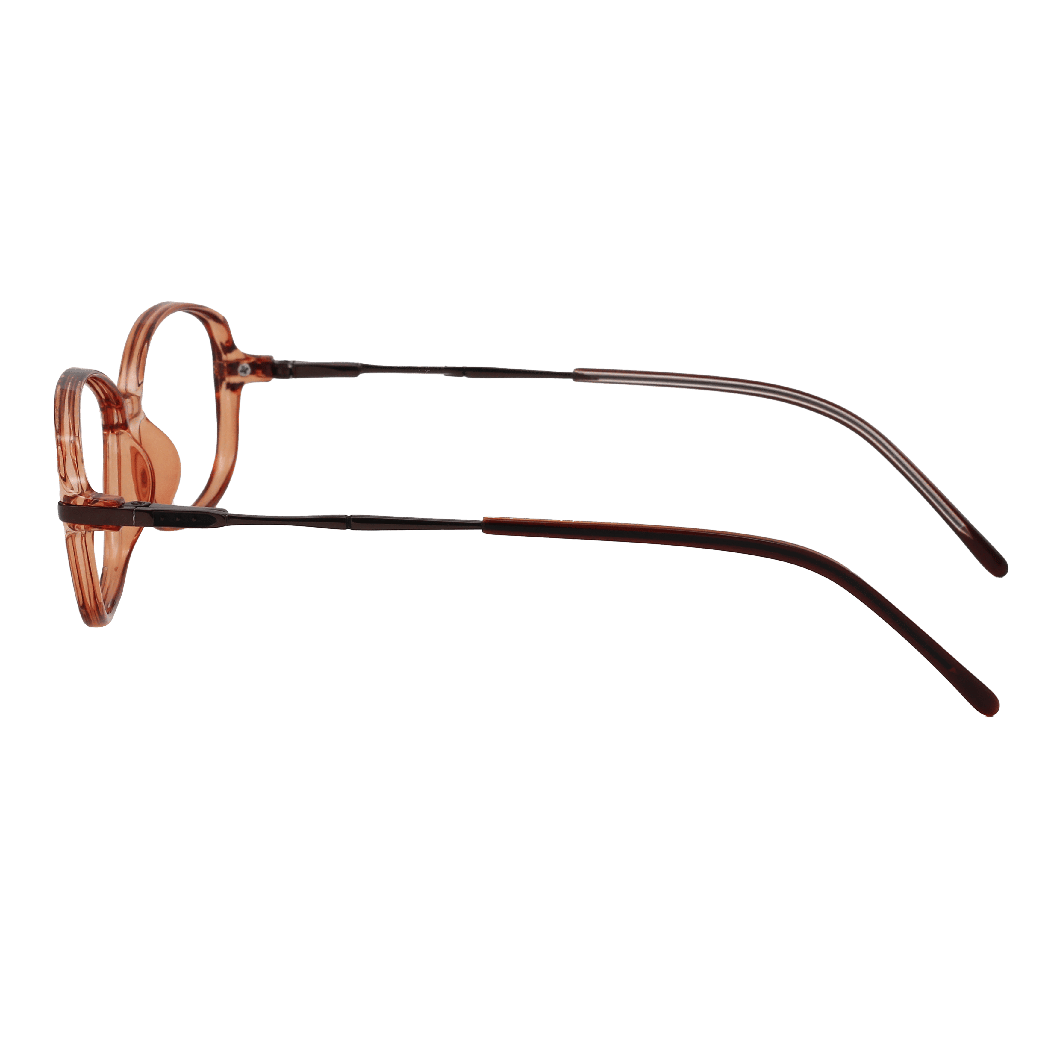 Inspira 19326 Frame Brown Female Full Metal Frame — Brown frame — view 3