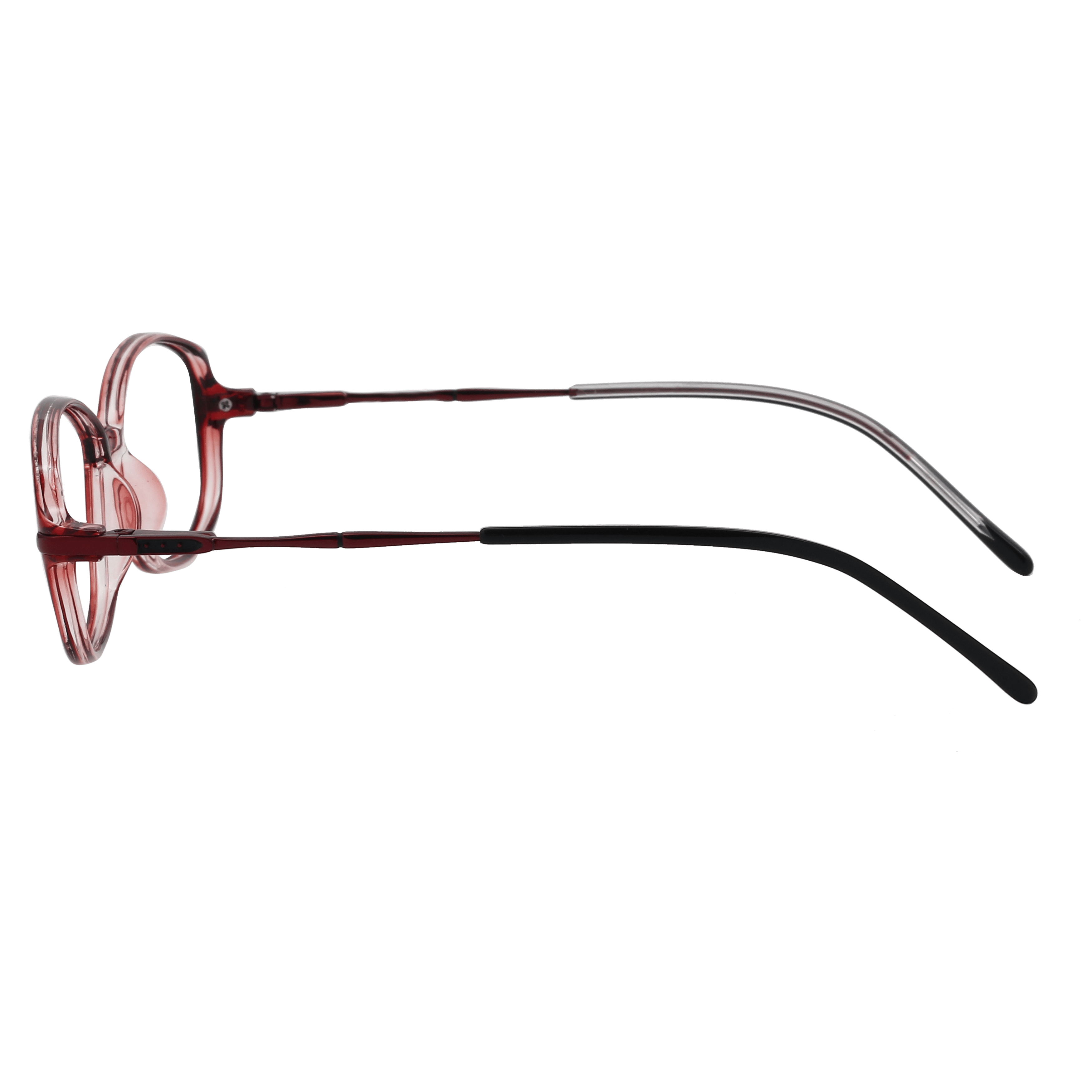 Inspira 19326 Frame Maroon Female Full Metal Frame — Maroon frame — view 3
