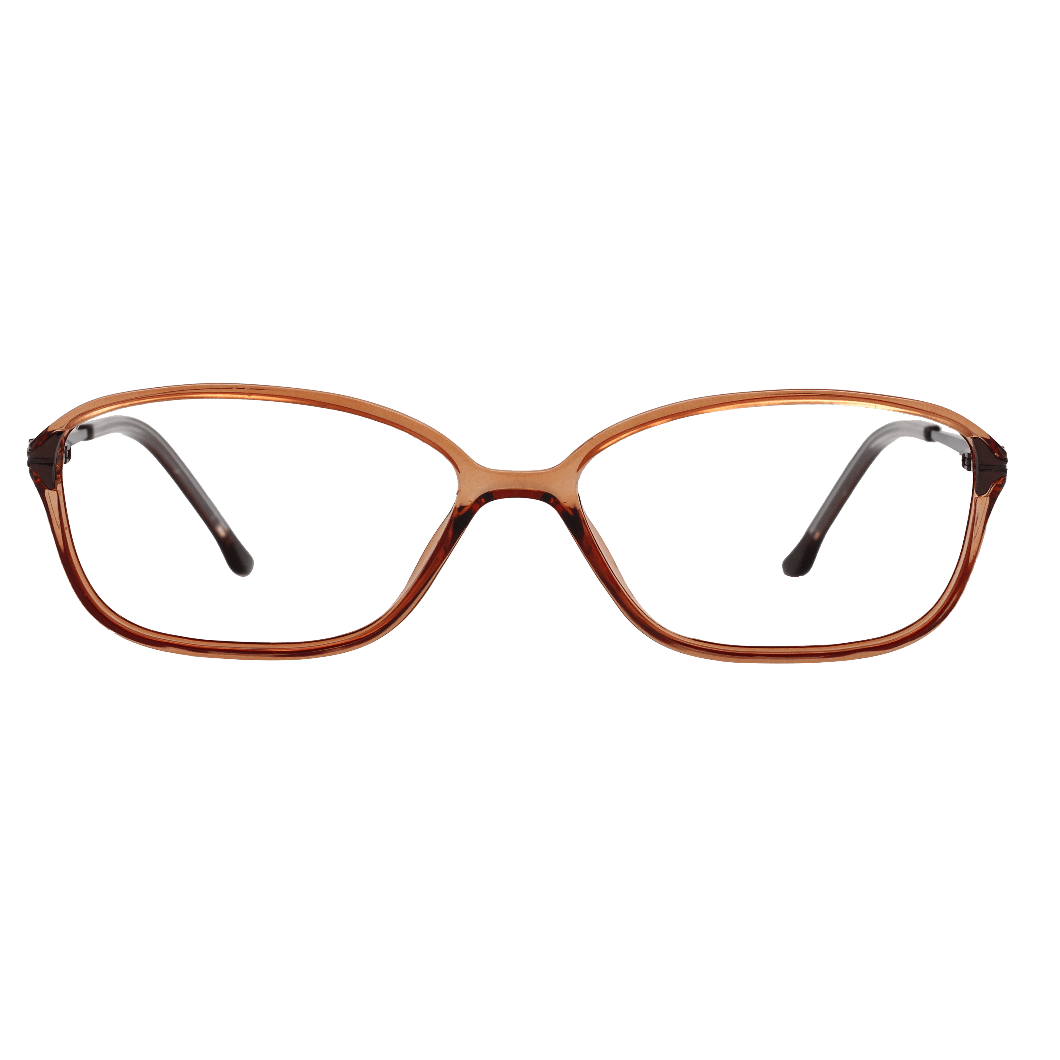 Inspira 19329 Frame Brown Female Full Metal Frame — Brown frame — view 2