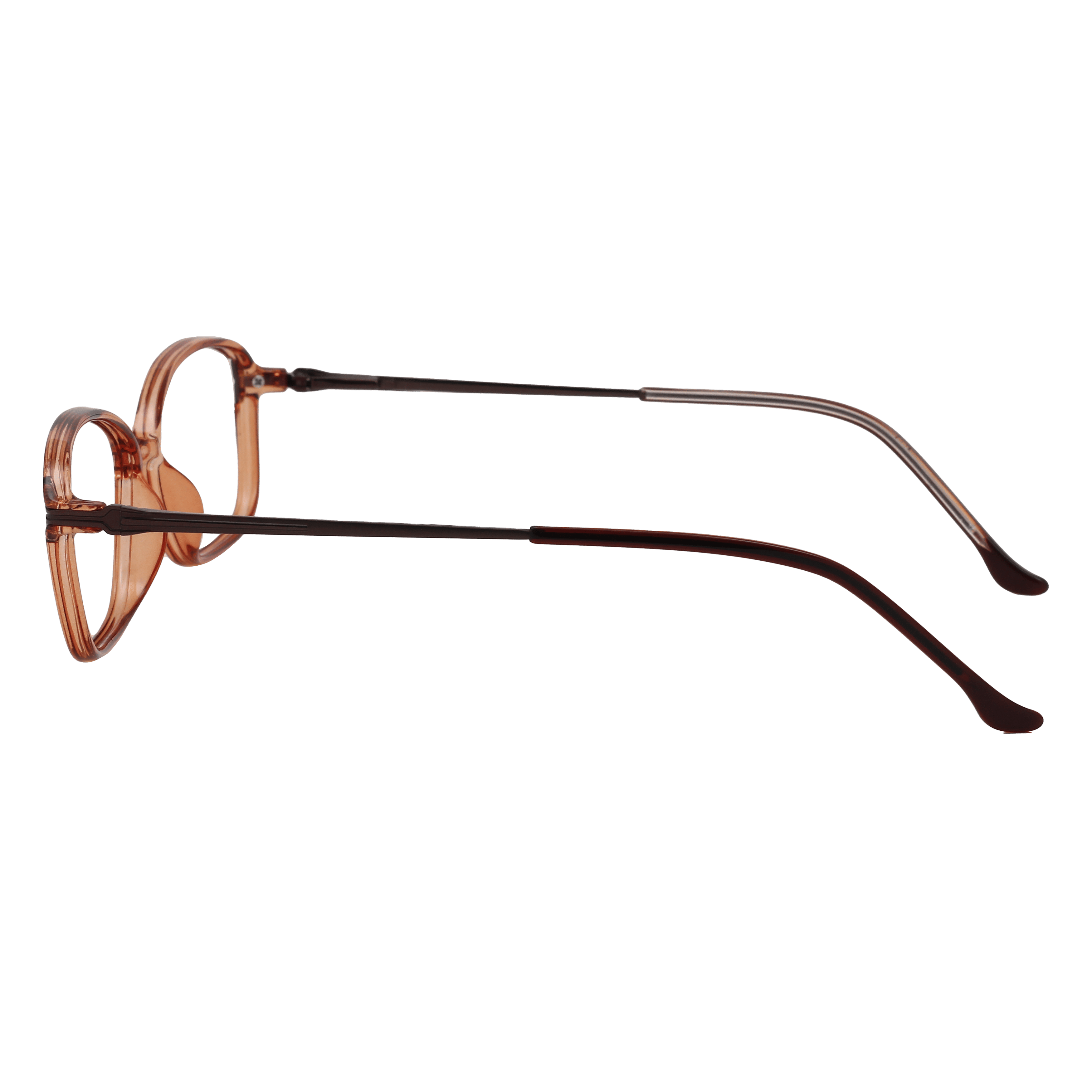 Inspira 19329 Frame Brown Female Full Metal Frame — Brown frame — view 3