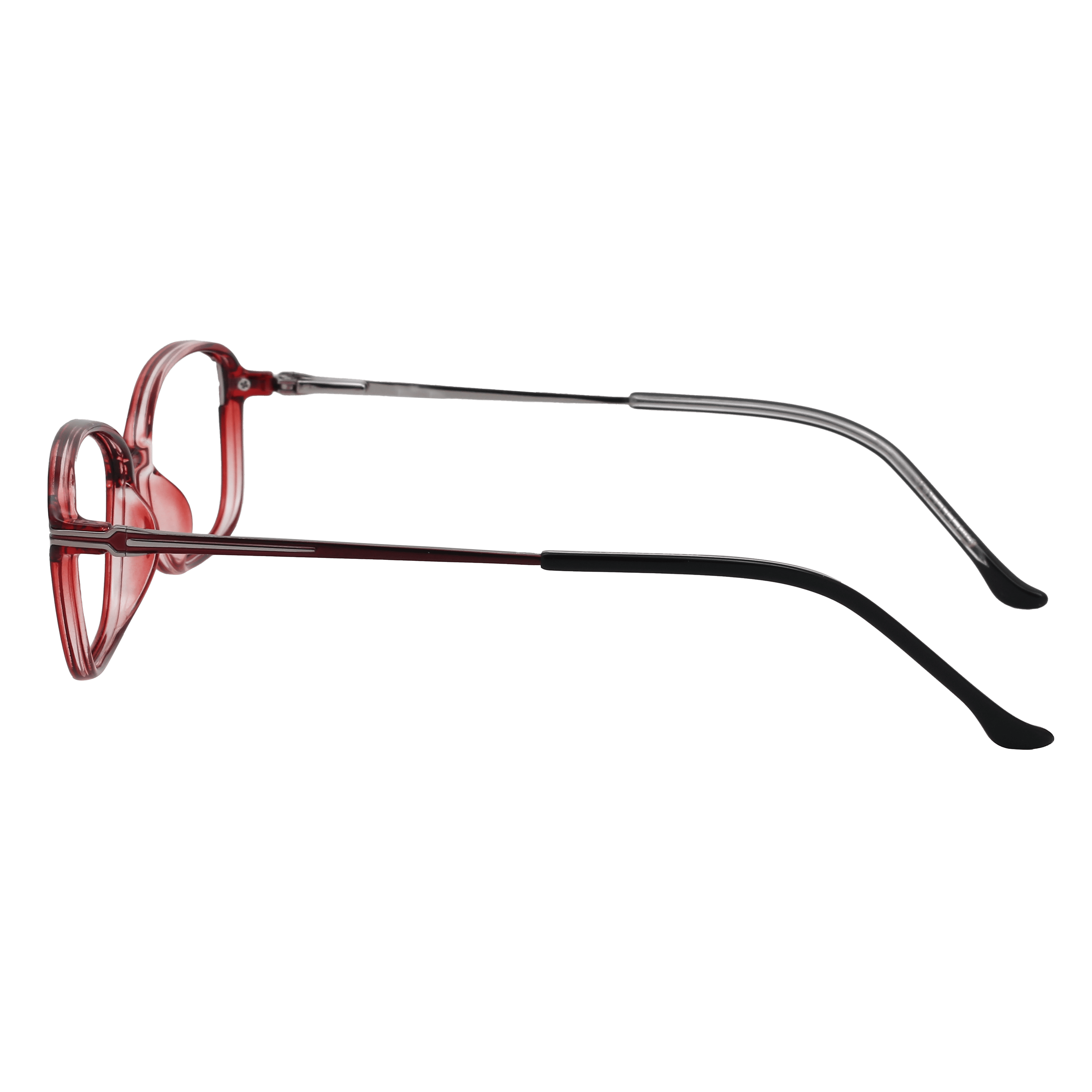 Inspira 19329 Frame Maroon Female Full Metal Frame — Maroon frame — view 3