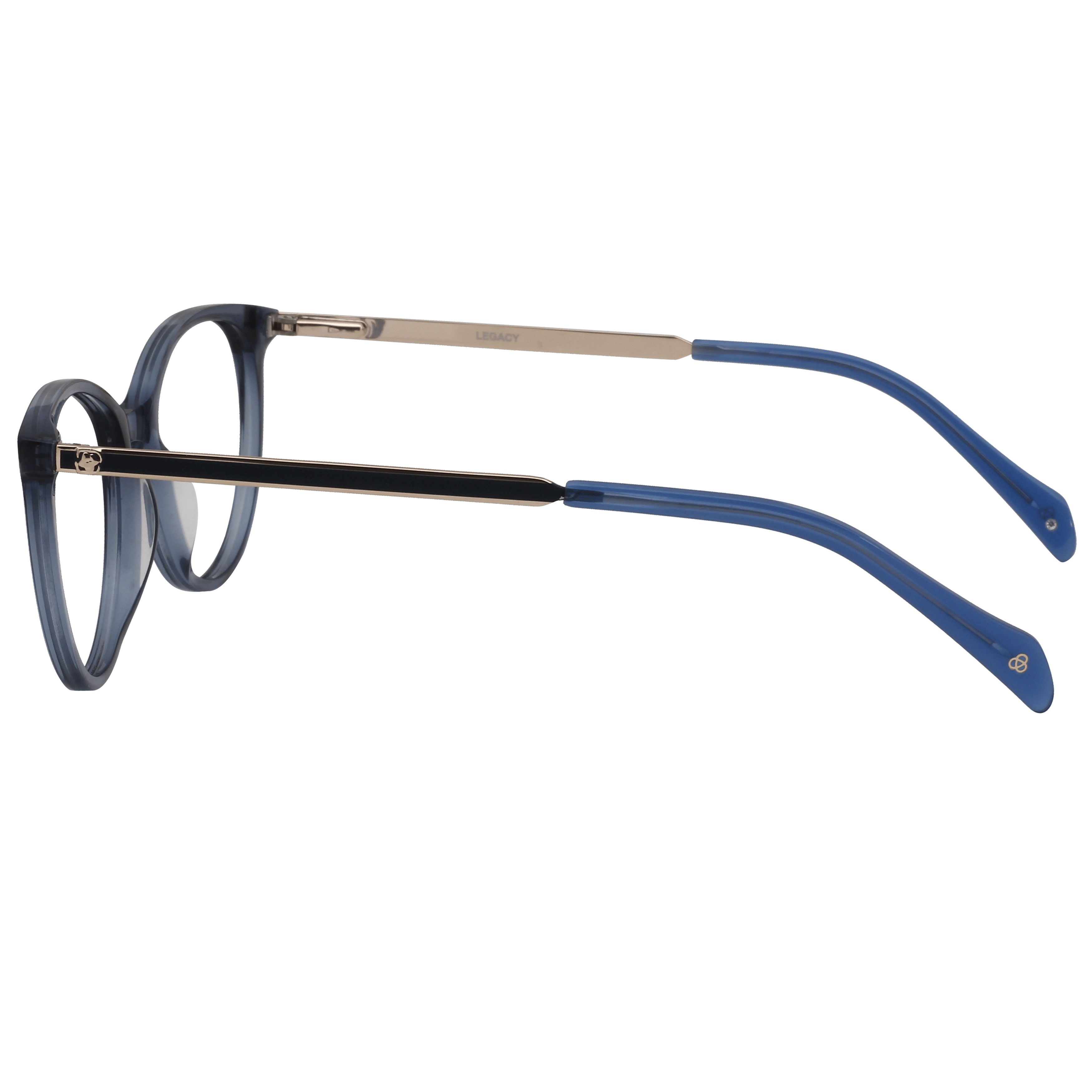 Inspira 0919D Frame Blue Female Full Metal Frame — Blue frame — view 3