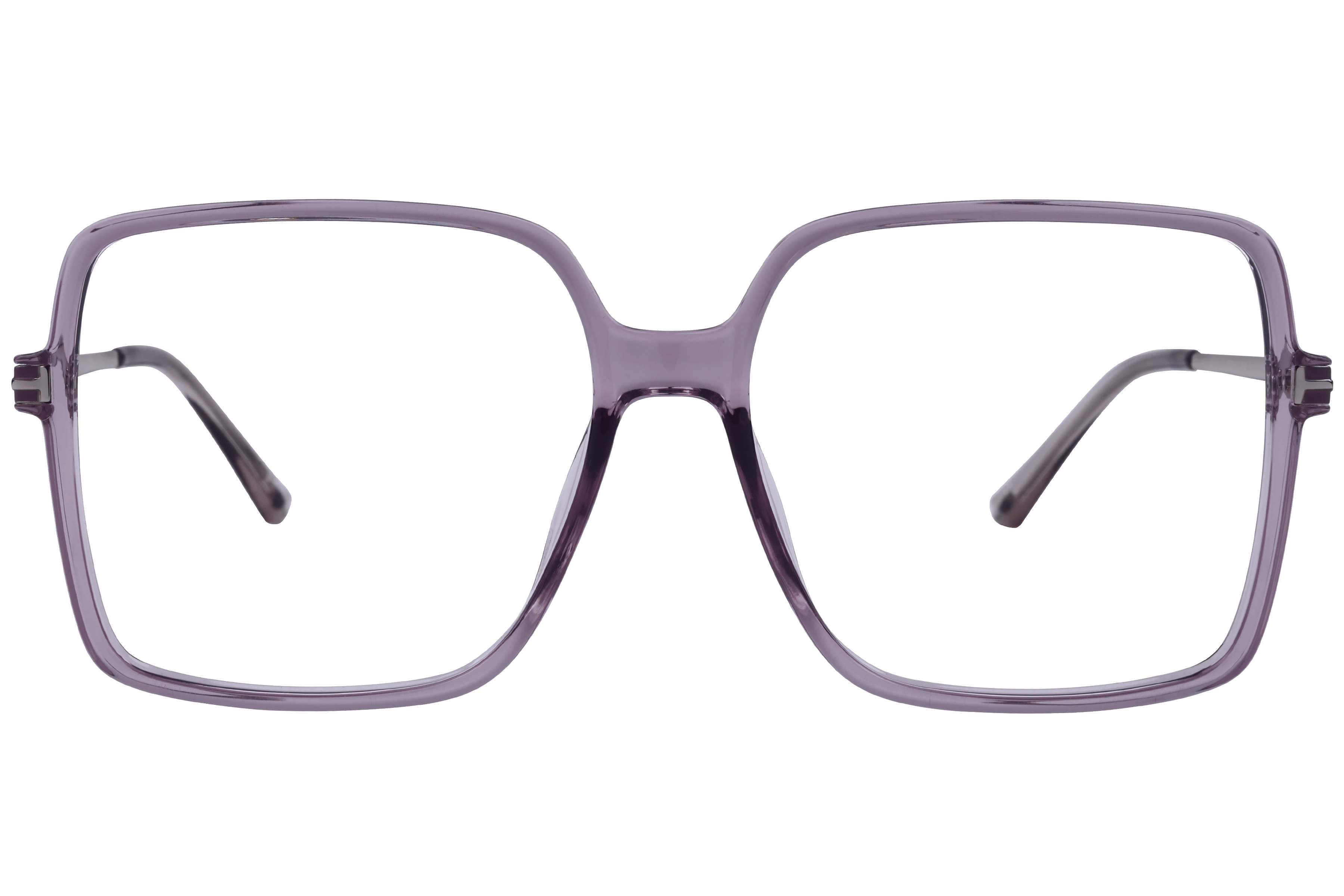 Inspira 50352-FW Frame Transparent Pink Female Full Metal Frame — Transparent Pink frame — view 2