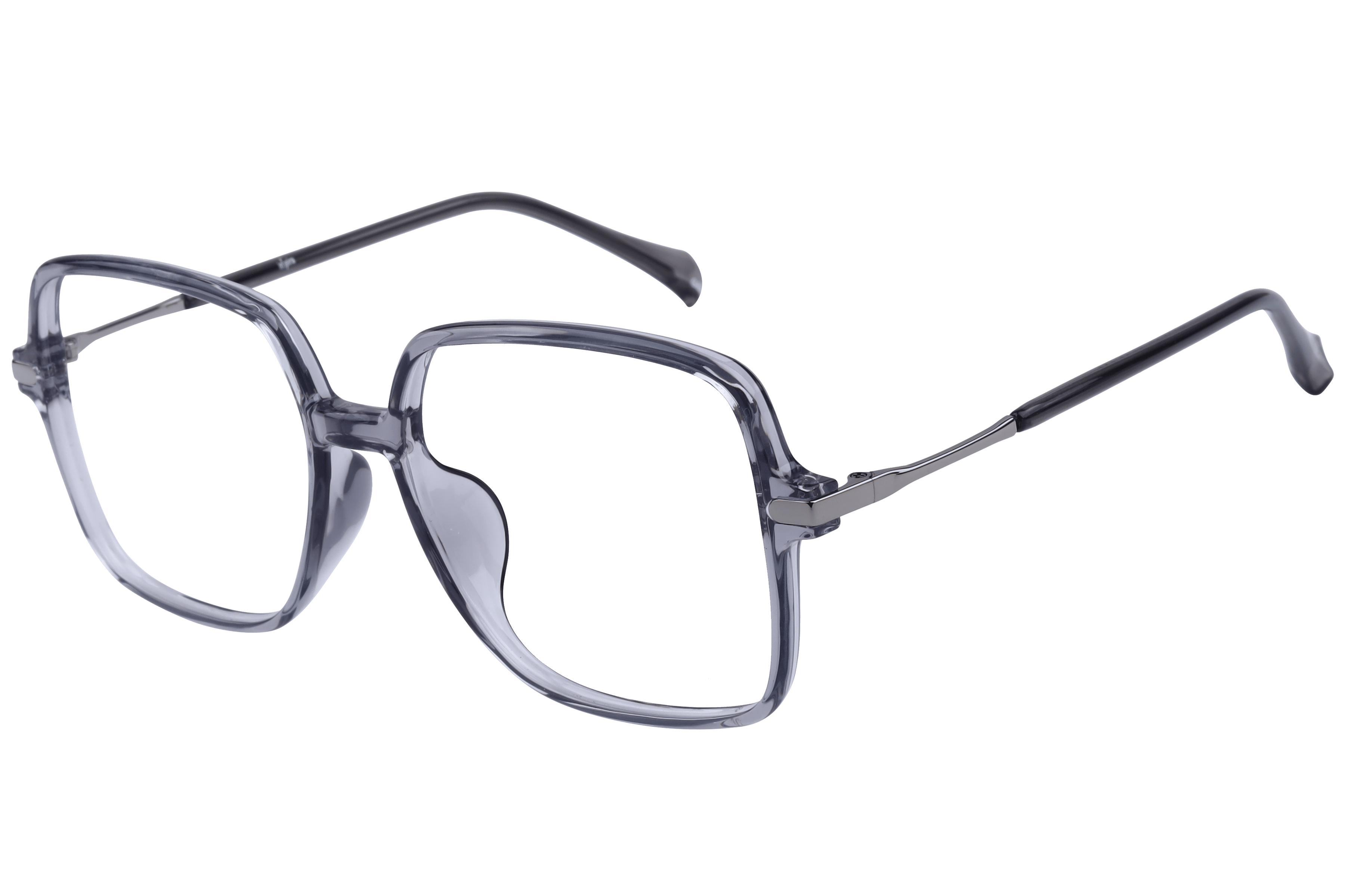 Inspira 50345-FW Frame Transparent Grey Female Full Metal — Transparent Grey frame