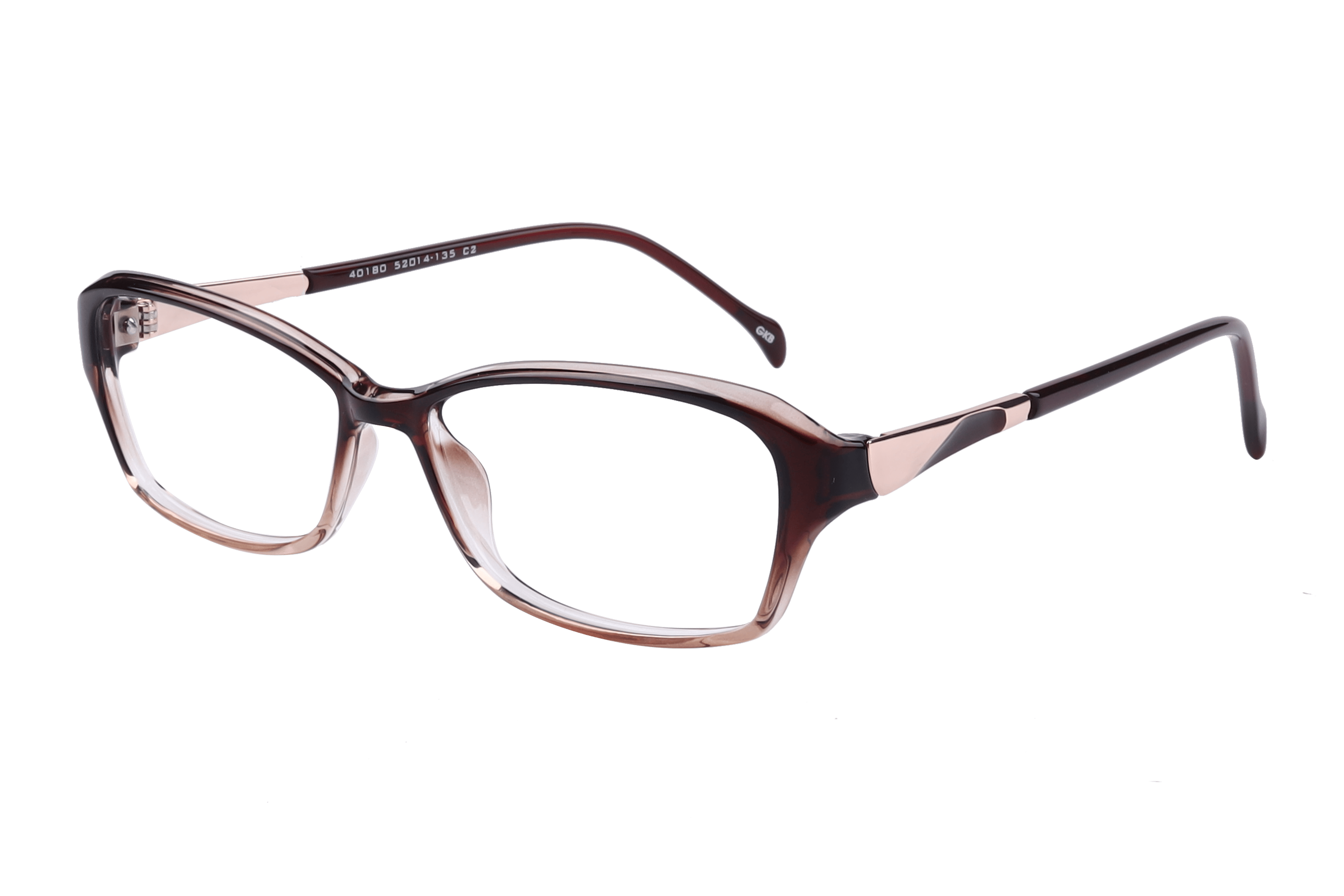Inspira 40180 Frame Brown Female Full Metal — Brown frame