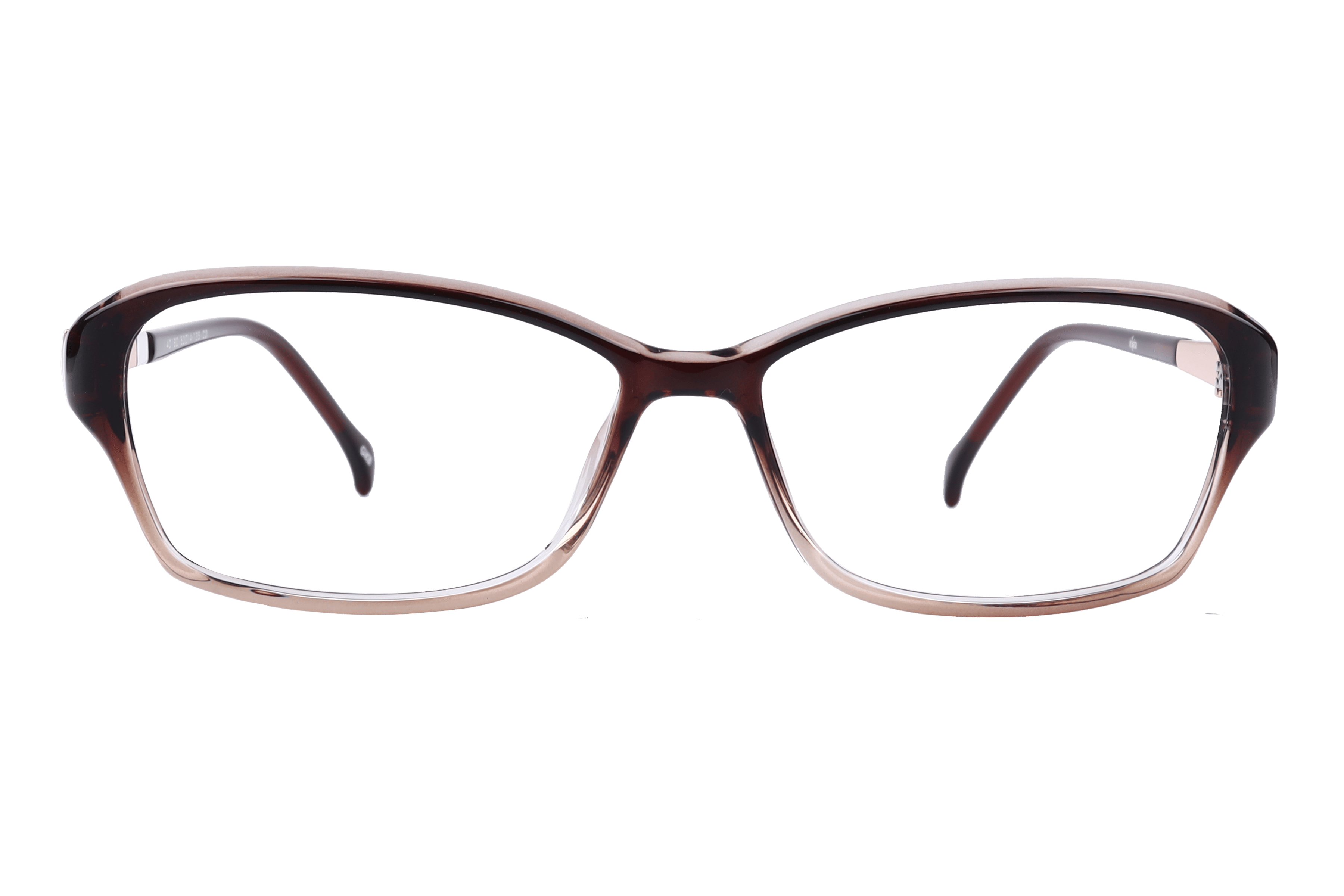 Inspira 40180 Frame Brown Female Full Metal Frame — Brown frame — view 2