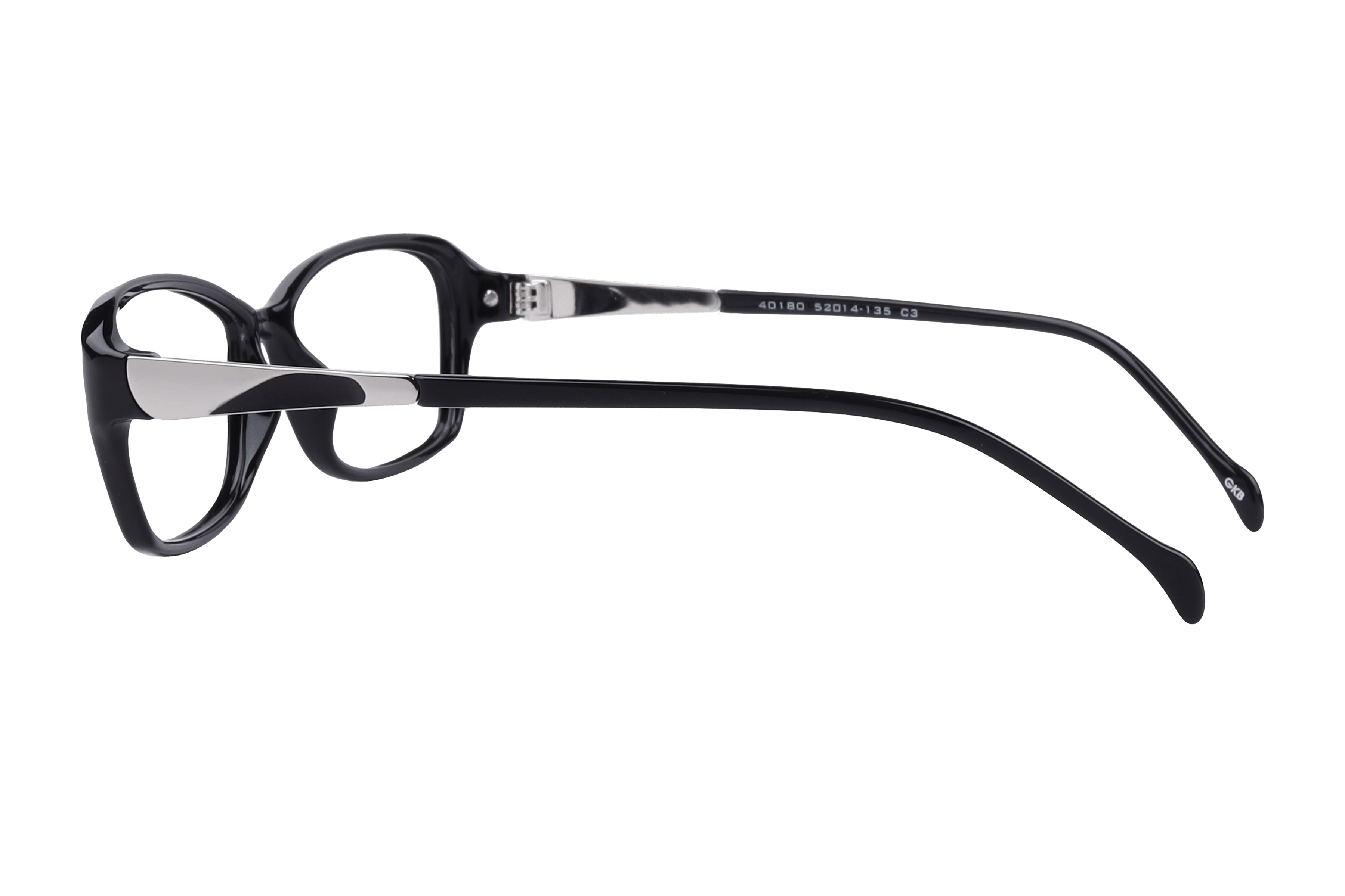 Inspira 40180 Frame Black Female Full Metal Frame — view 3