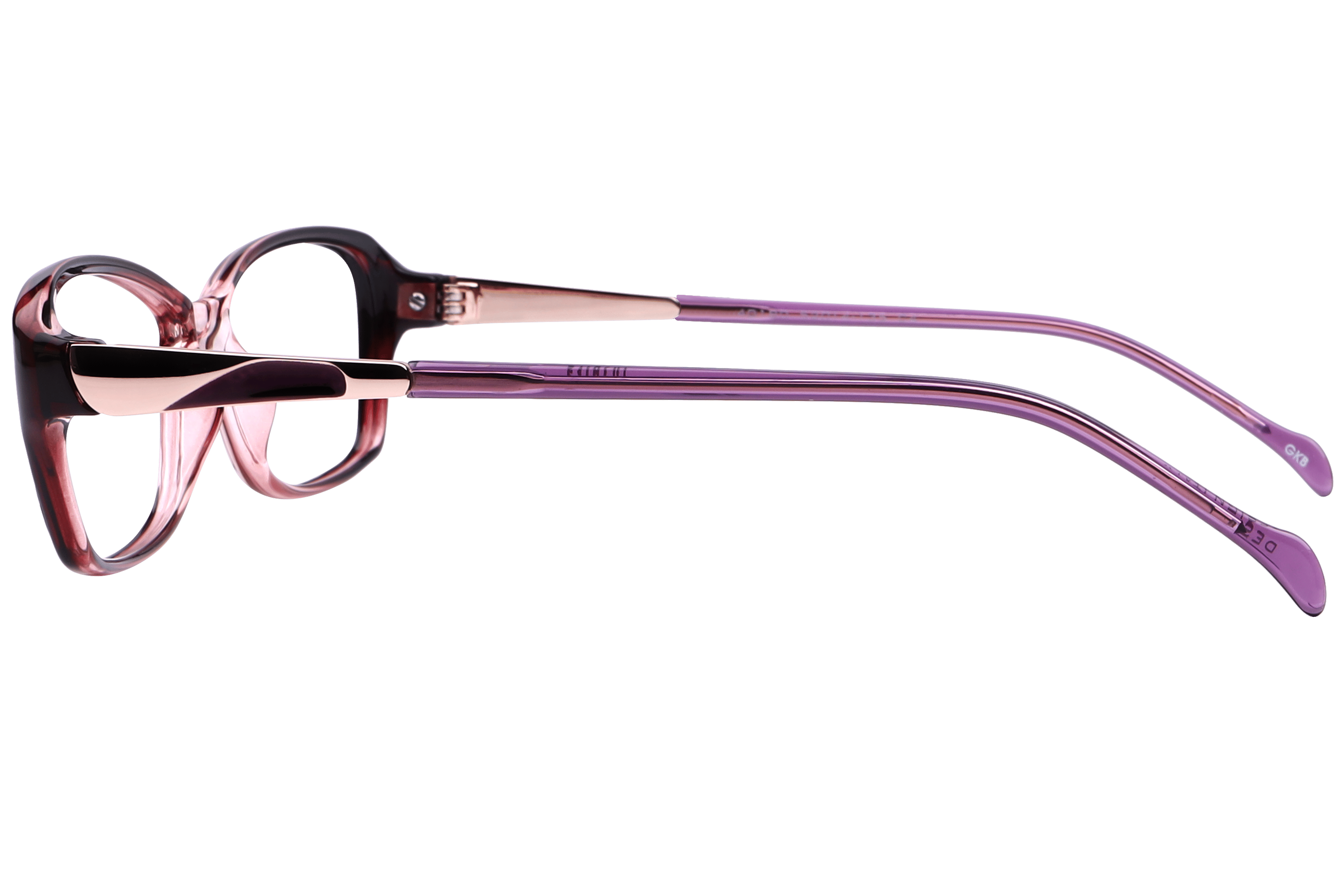 Inspira 40180 Frame Pink Female Full Metal Frame — Pink frame — view 3