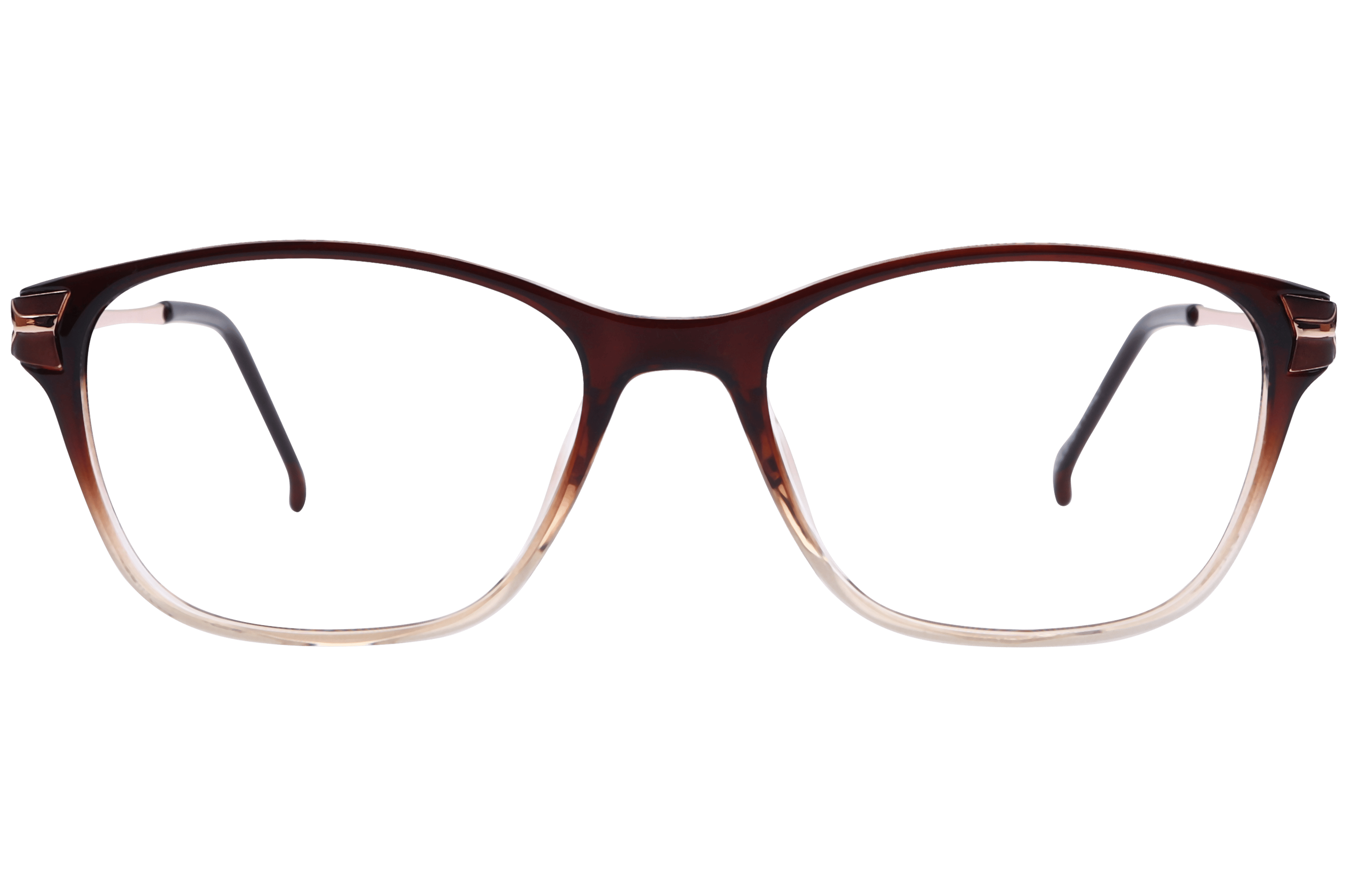 Inspira 20608-EW Frame Brown Female Full Metal Frame — Brown frame — view 2