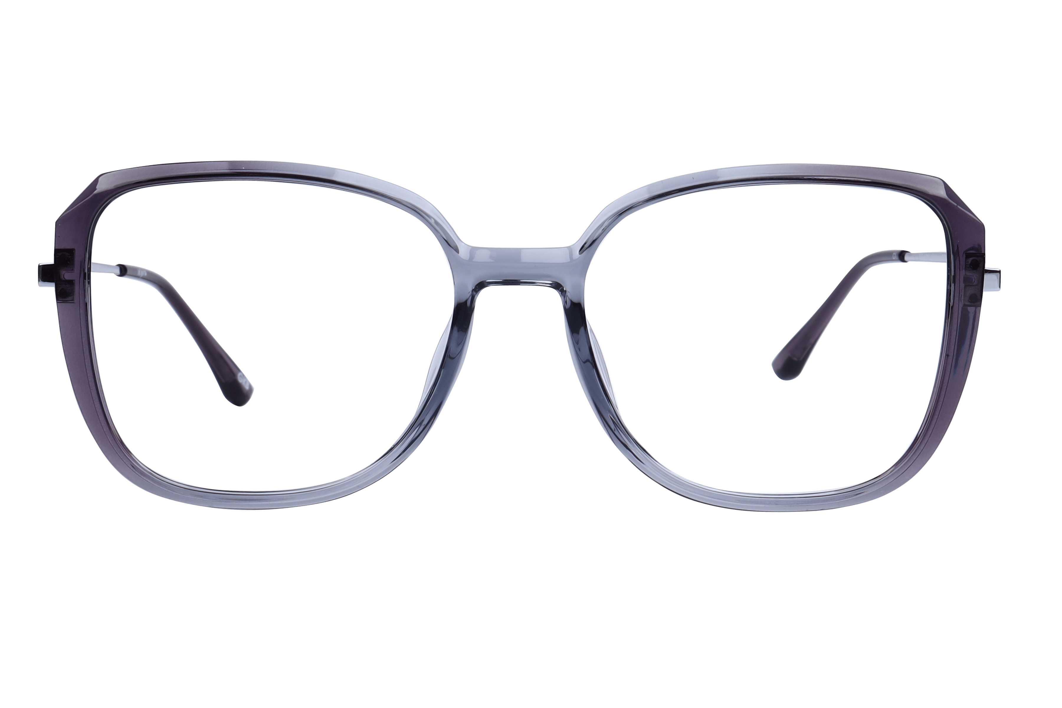 Inspira 50405-FW Frame Transparent Grey Female Full Metal Frame — Transparent Grey frame — view 2