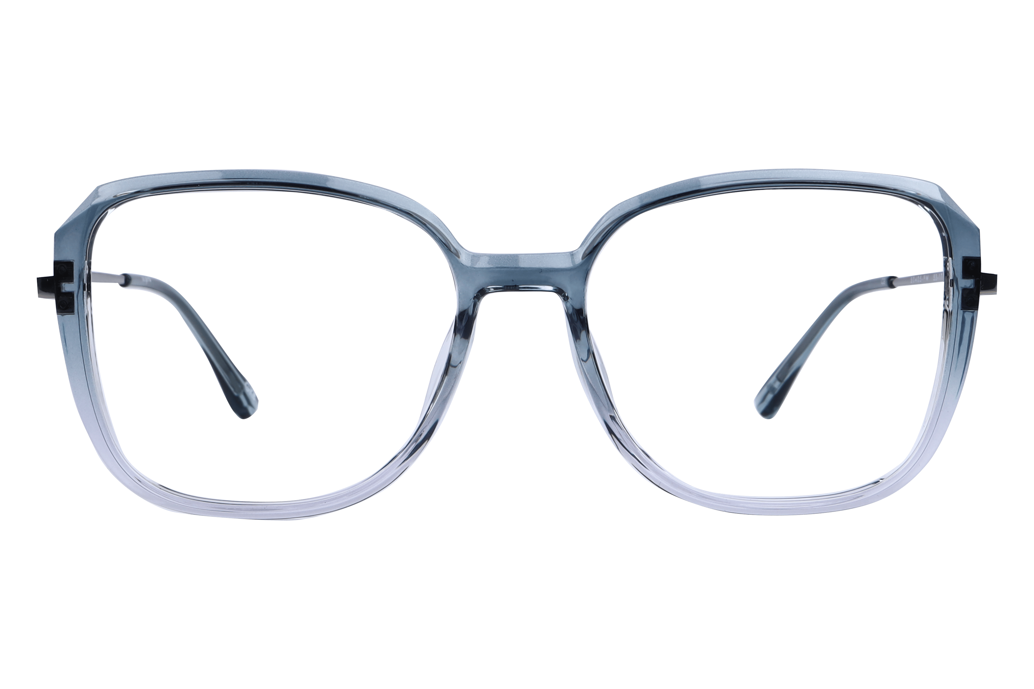 Inspira 50405-FW Frame Transparent Blue Female Full Metal Frame — Transparent Blue frame — view 2