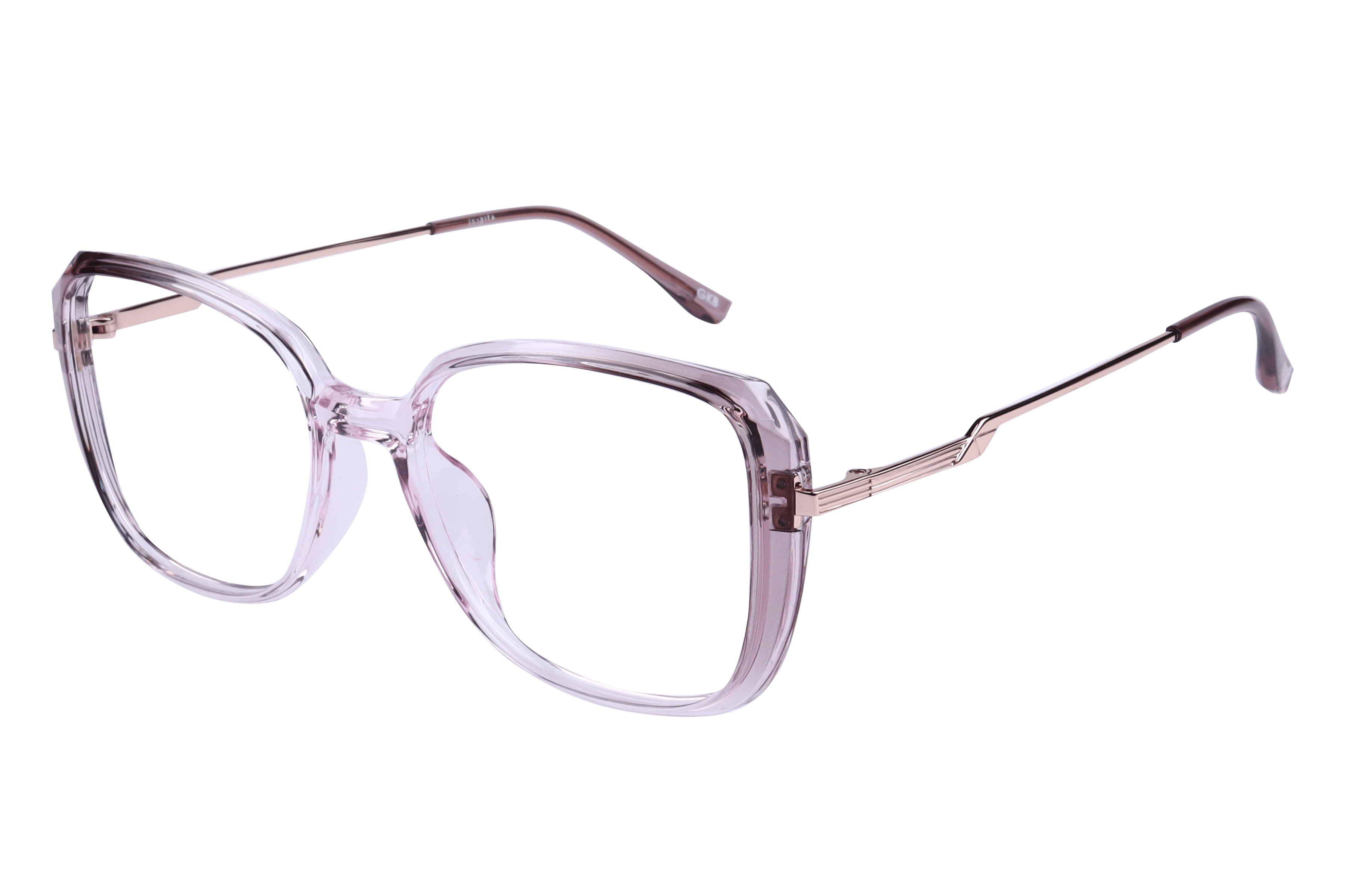 Inspira 50405-FW Frame Transparent Pink Female Full Metal — Transparent Pink frame