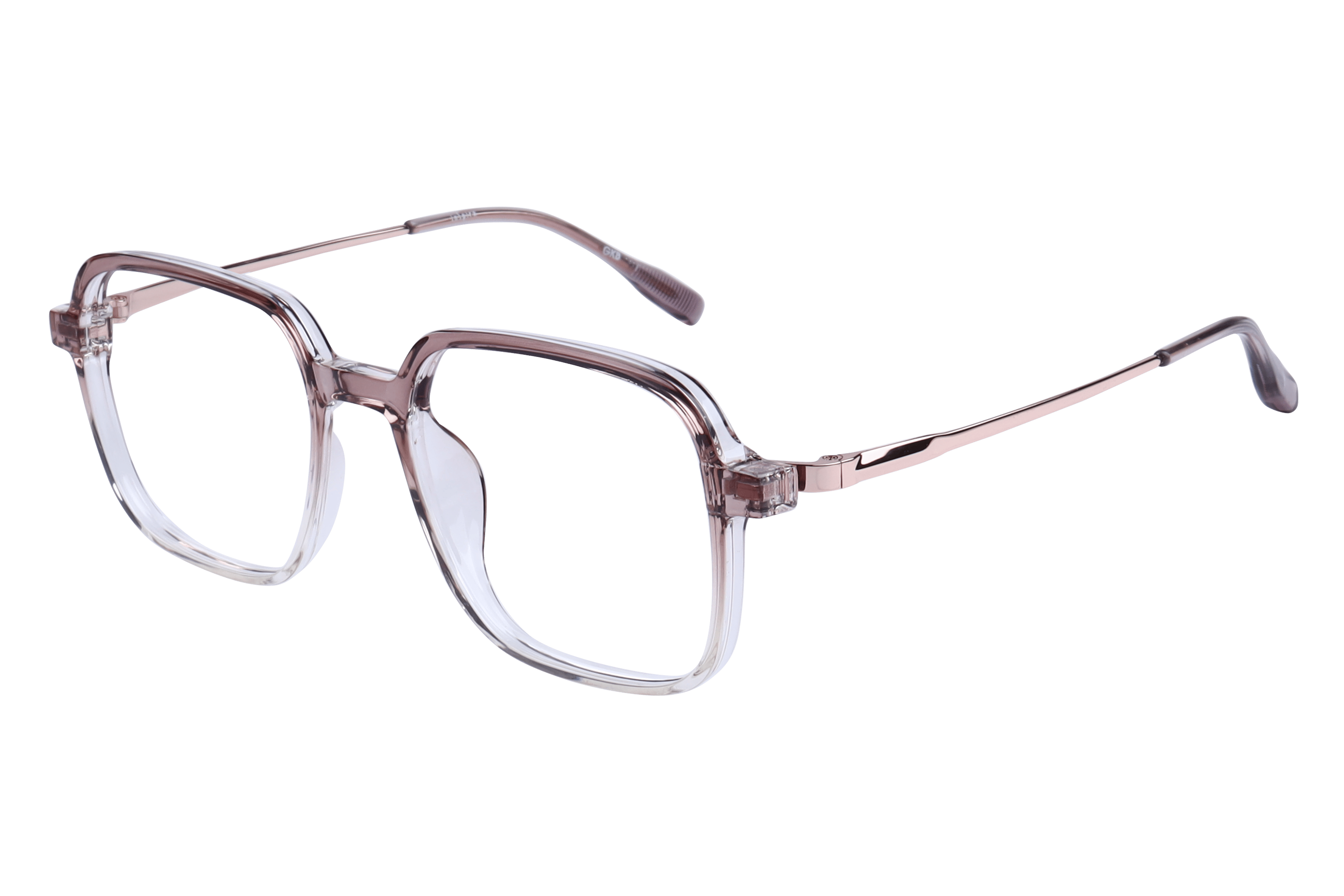 Inspira 50409-FW Frame Transparent Brown Female Full Metal — Transparent Green frame
