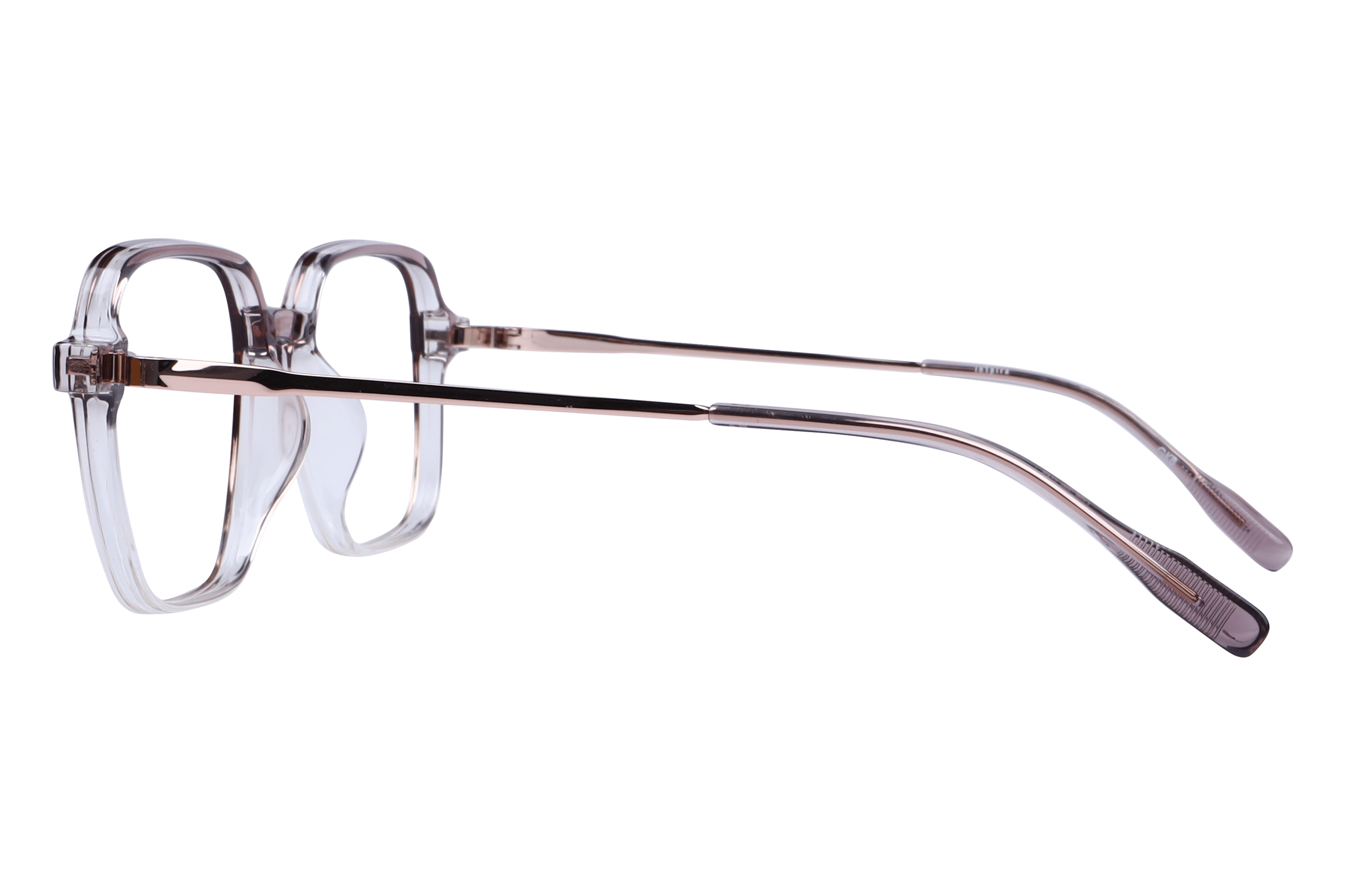 Inspira 50409-FW Frame Transparent Brown Female Full Metal Frame — view 3