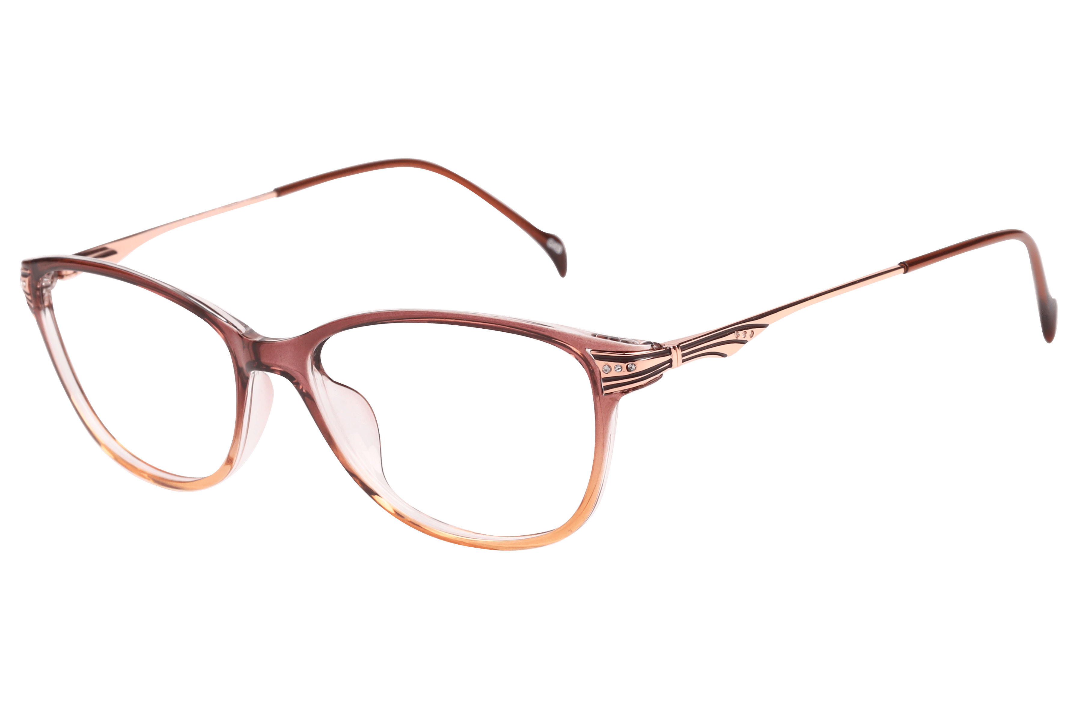 Inspira 20635-EW Frame Transparent Maroon Female Full Metal — Transparent Pink frame