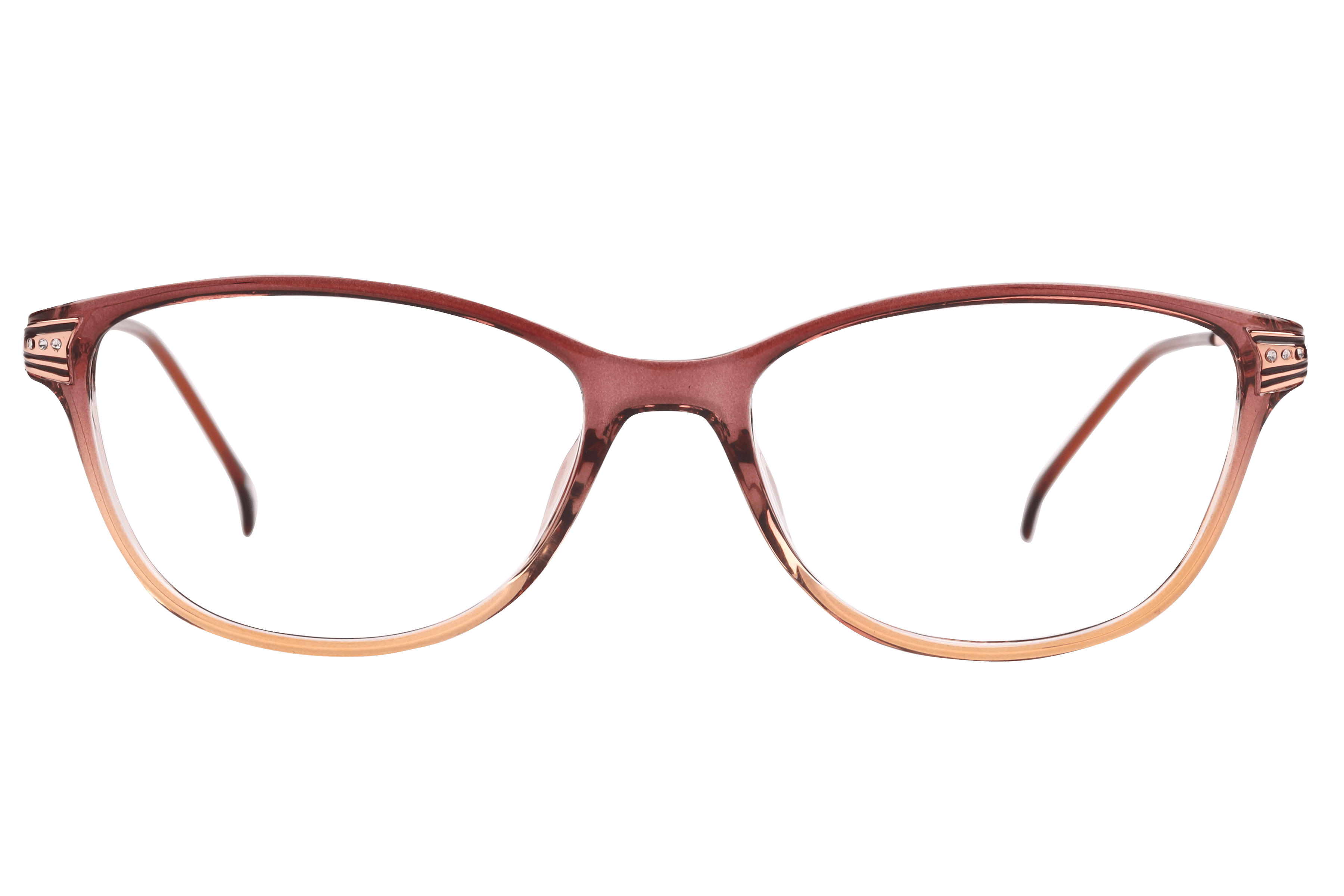 Inspira 20635-EW Frame Transparent Maroon Female Full Metal — Transparent Pink frame