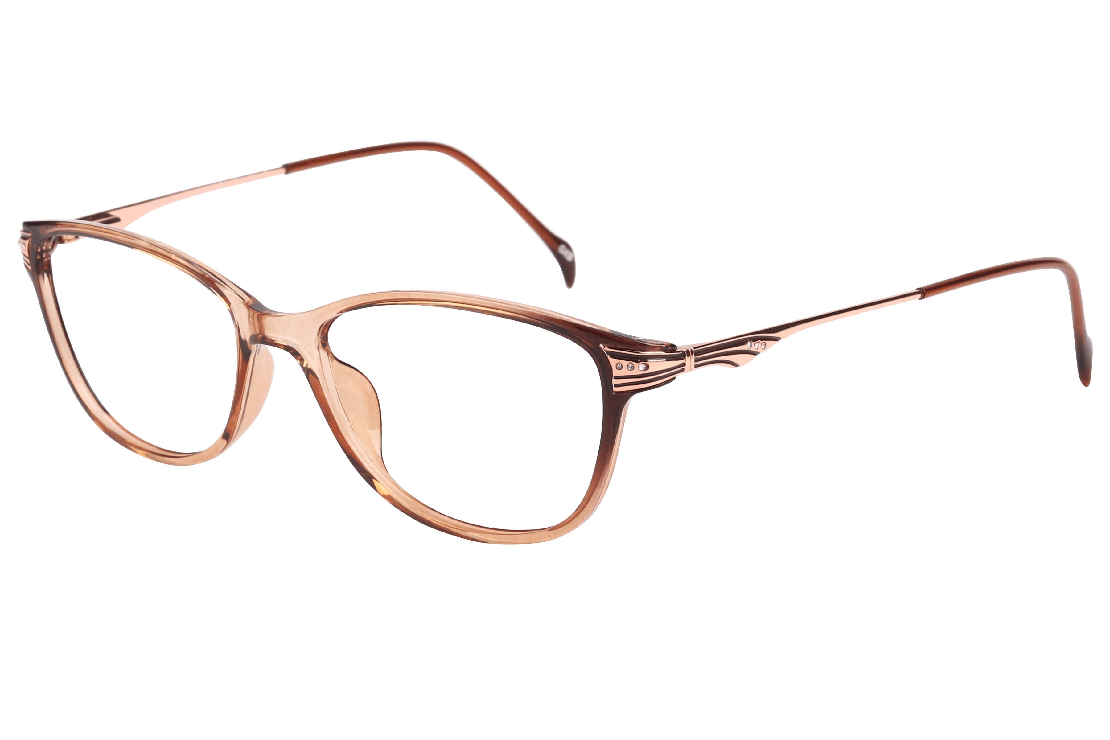 Inspira 20635-EW Frame Transparent Brown Female Full Metal — Transparent Pink frame