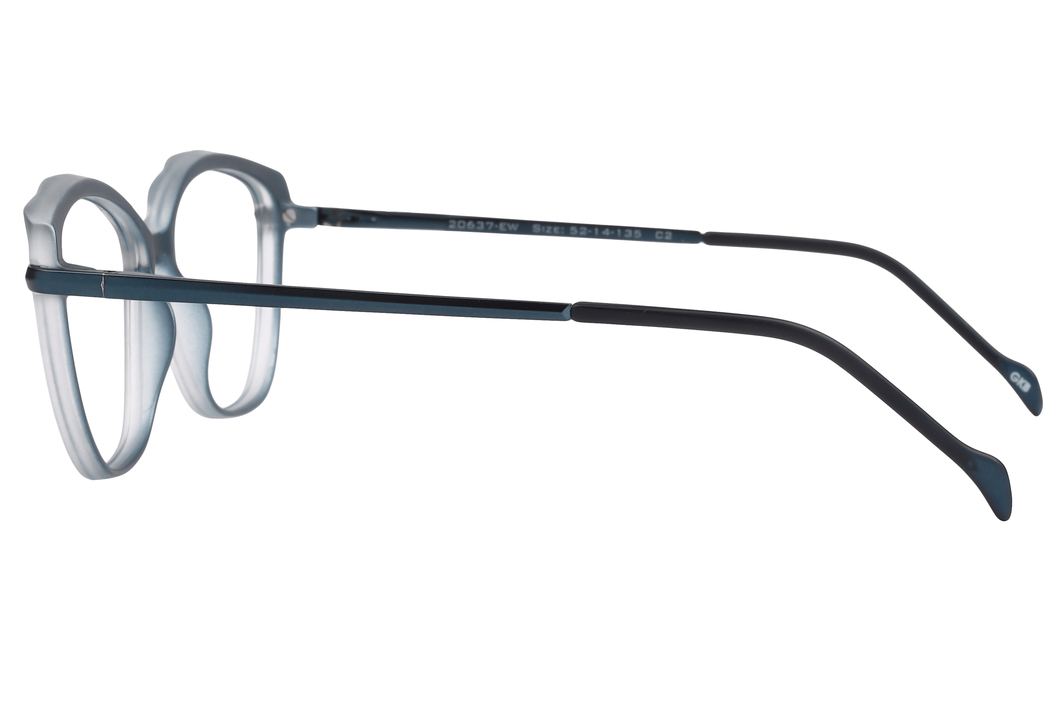 Inspira 20637-EW Frame Matt Blue Female Full Metal Frame — Matt Blue frame — view 3
