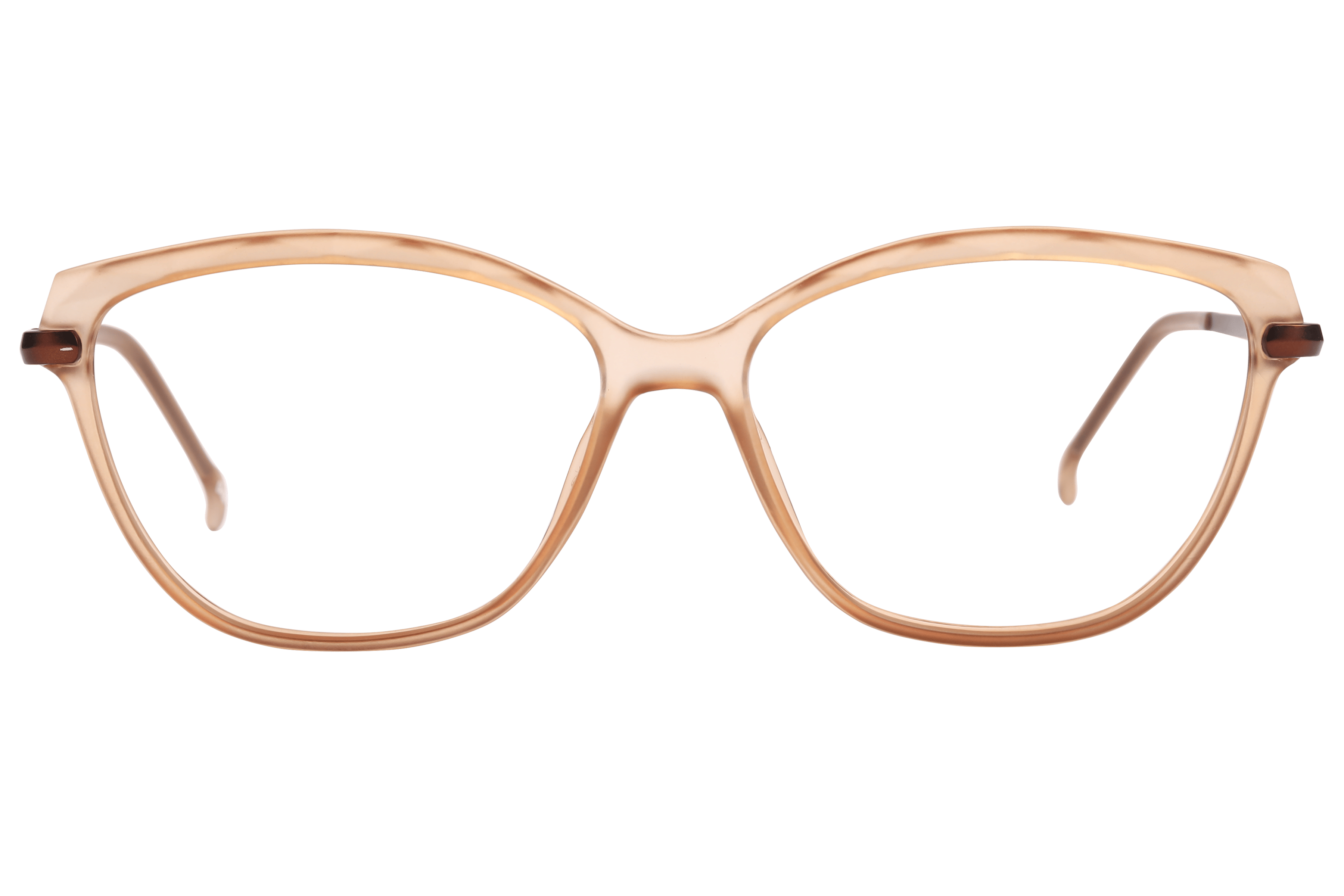 Inspira 20637-EW Frame Matt Brown Female Full Metal Frame — Matt Brown frame — view 2