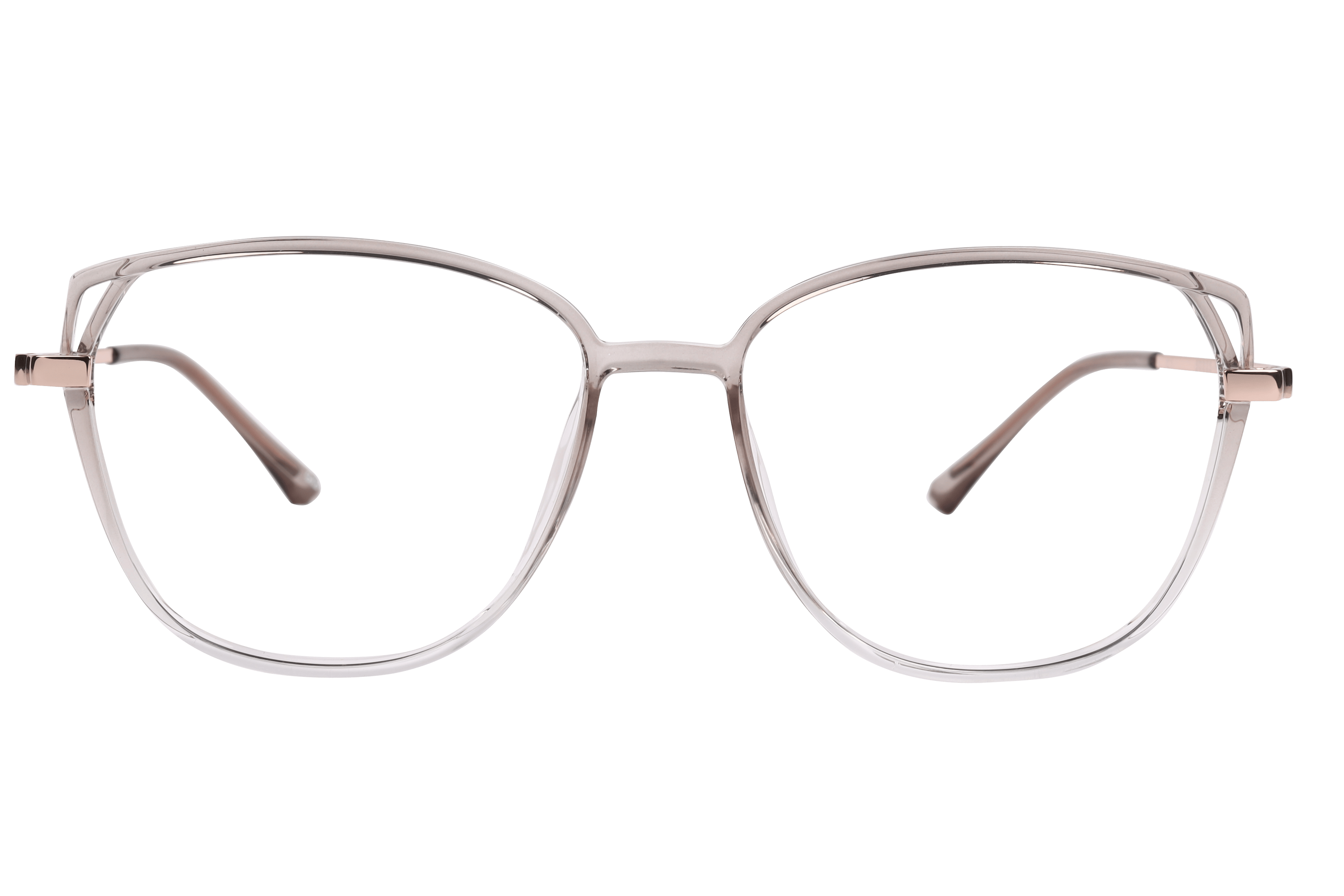 Inspira 50235-FW Frame Transparent Grey Female Full Metal Frame — Transparent Grey frame — view 2