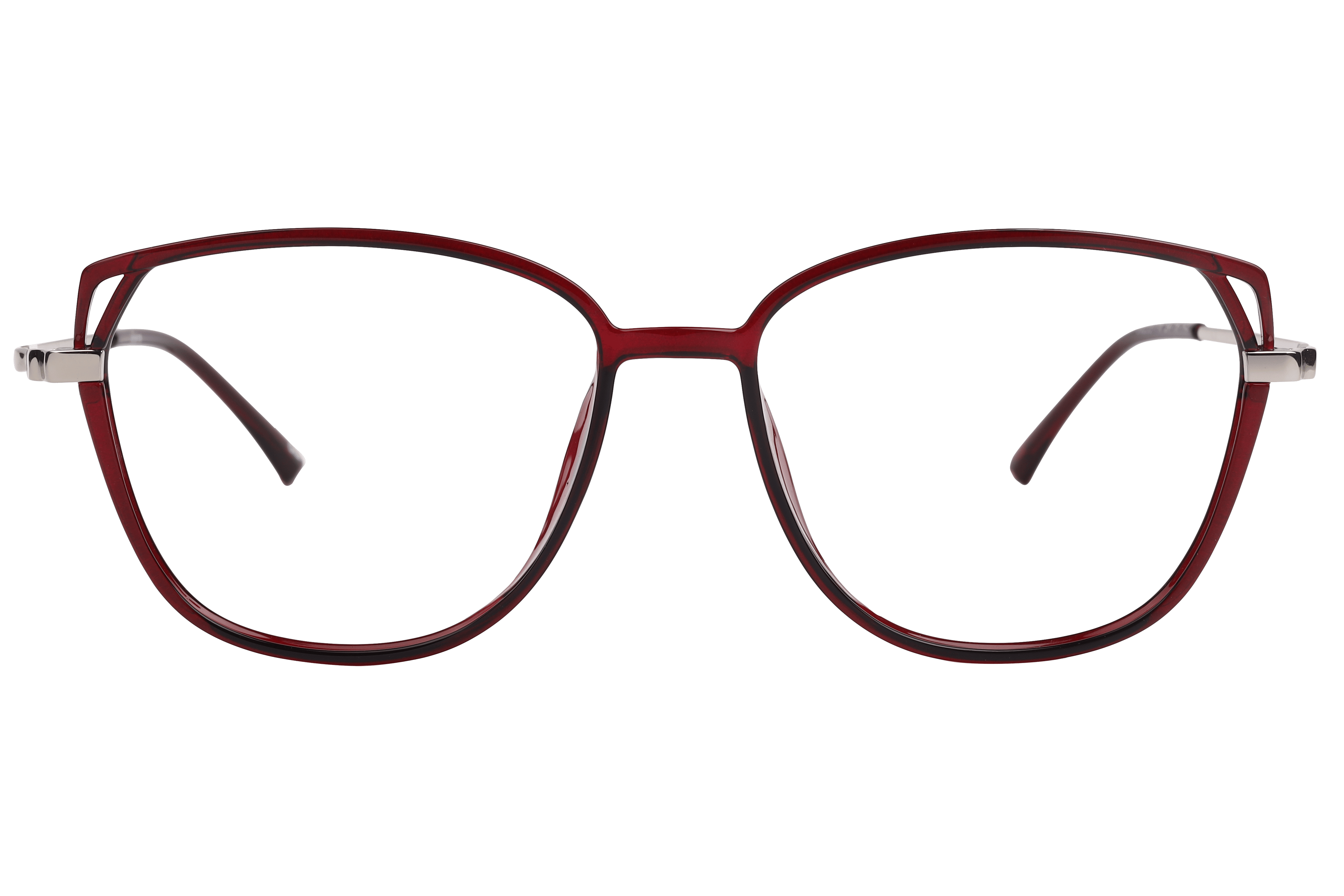 Inspira 50235-FW Frame Maroon Female Full Metal Frame — Maroon frame — view 2