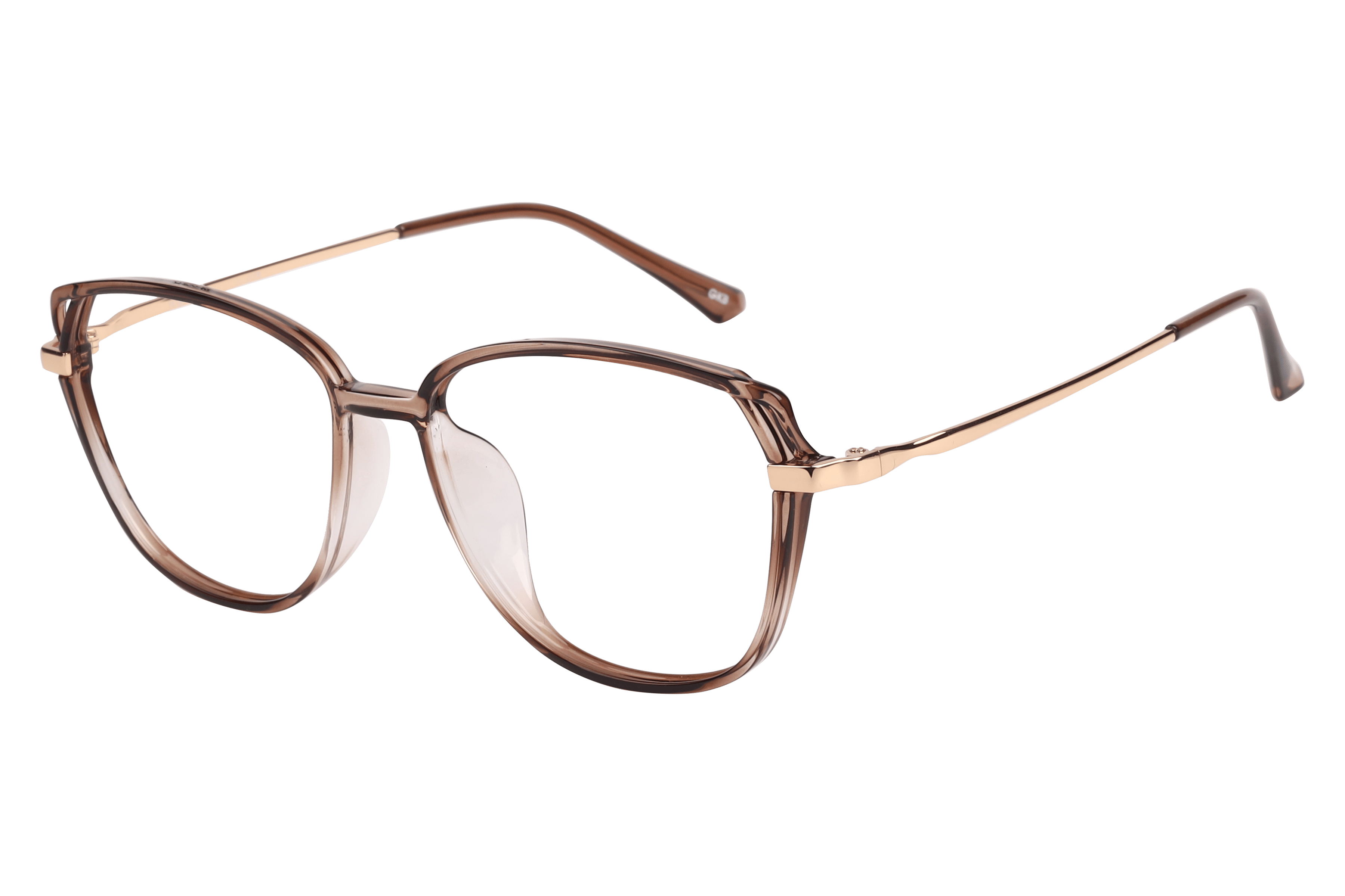 Inspira 50235-FW Frame Transparent Brown Female Full Metal — Transparent Brown frame