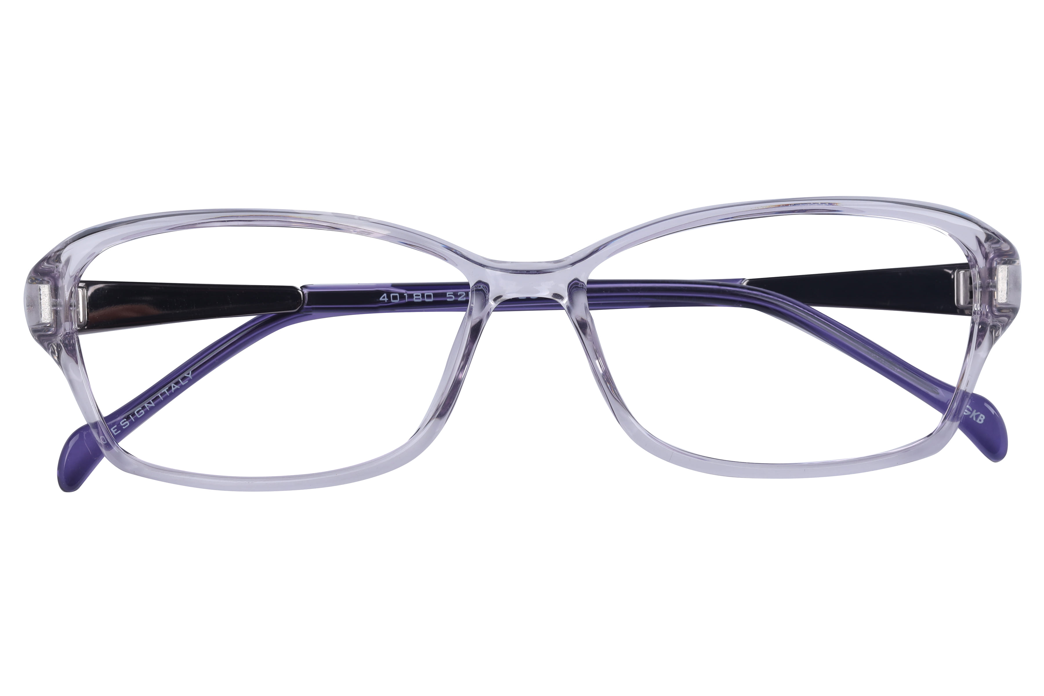 Inspira 40180 Frame Transparent Female Full Metal Frame — Transparent frame — view 4