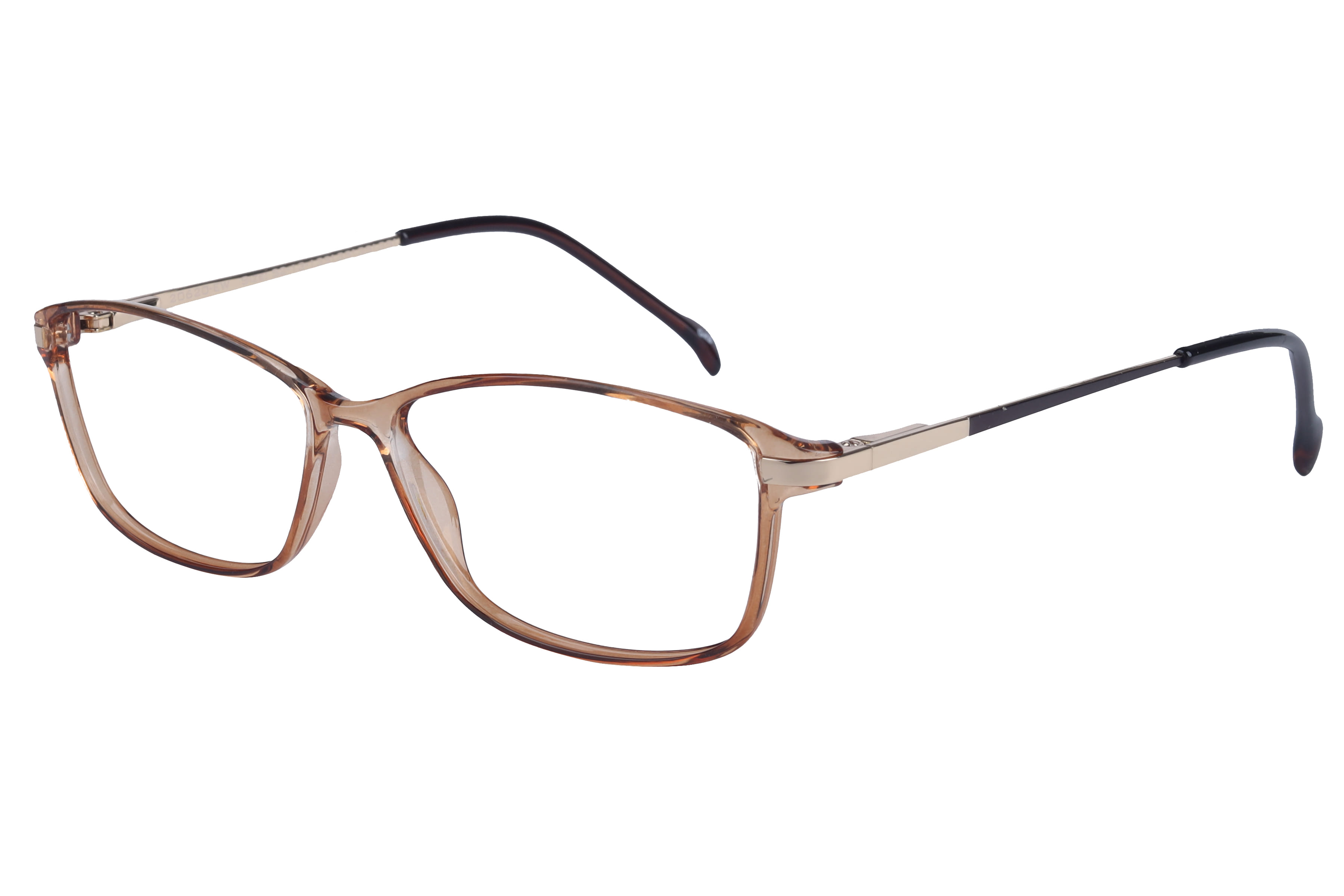 Inspira 20620-EW Frame Transparent Brown Female Full Metal Frame — Transparent Brown frame — view 1