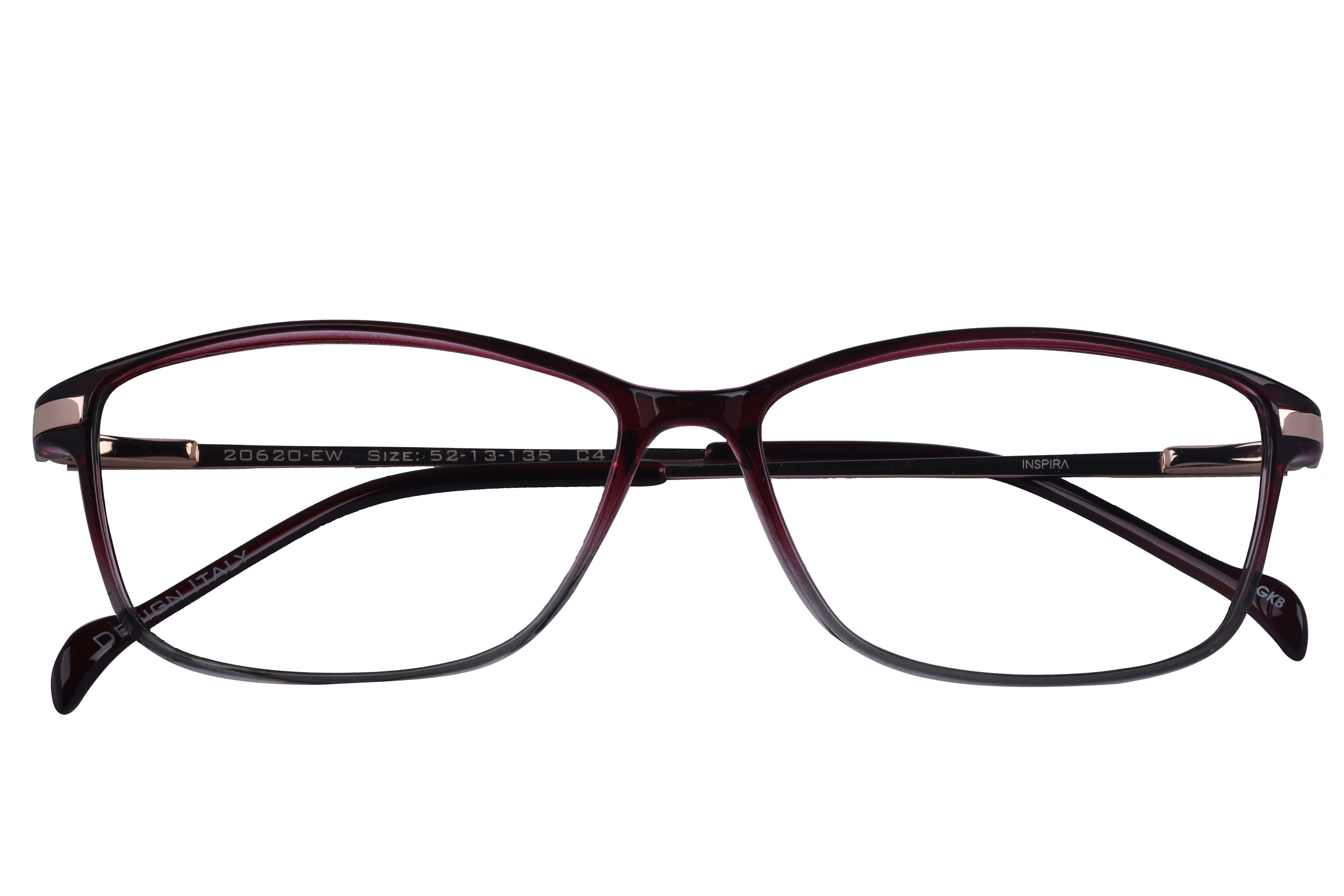 Inspira 20620-EW Frame Maroon Female Full Metal Frame — view 4