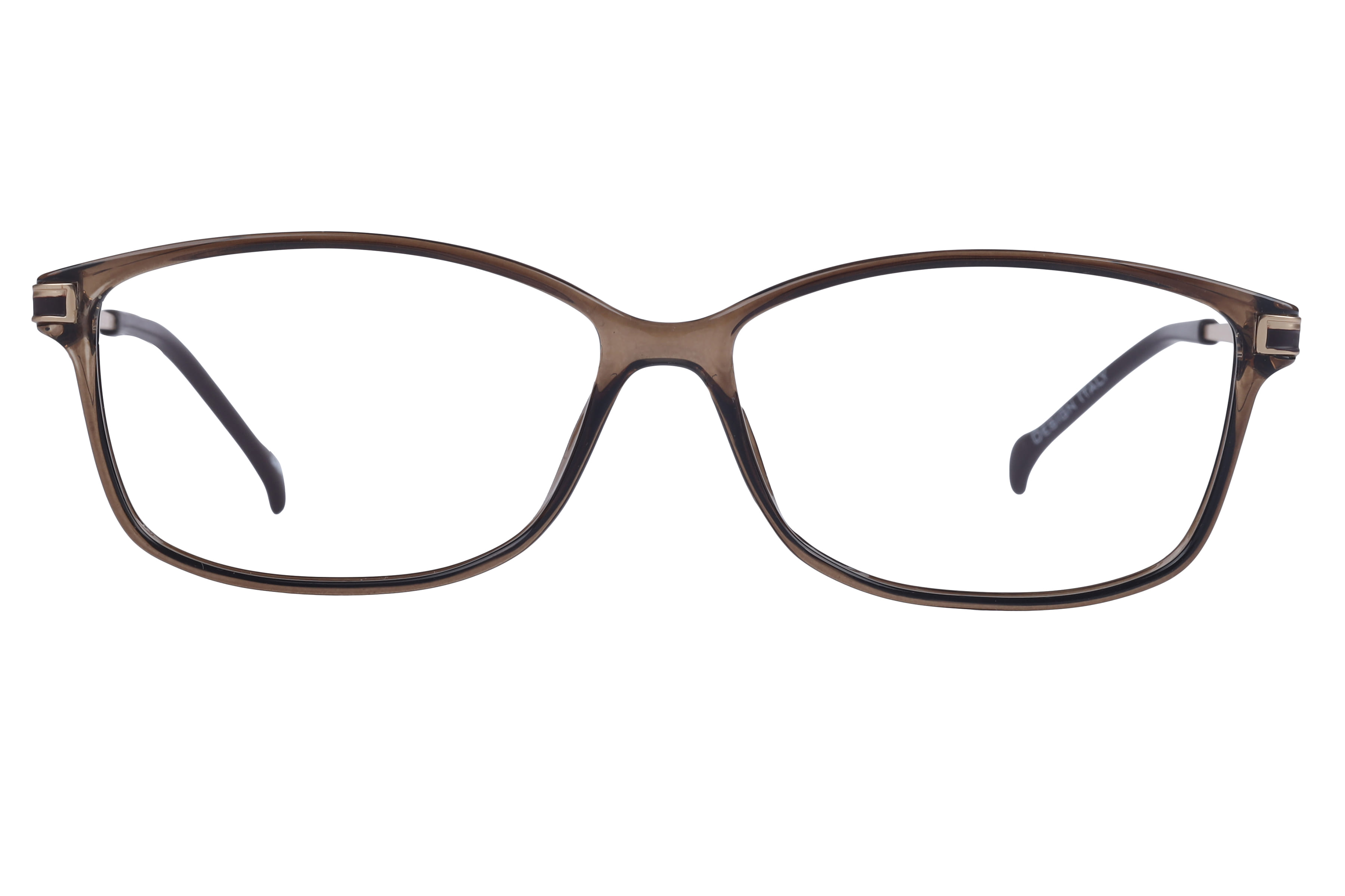 Inspira 20643-EW Frame Brown Female Full Metal Frame — Brown frame — view 2
