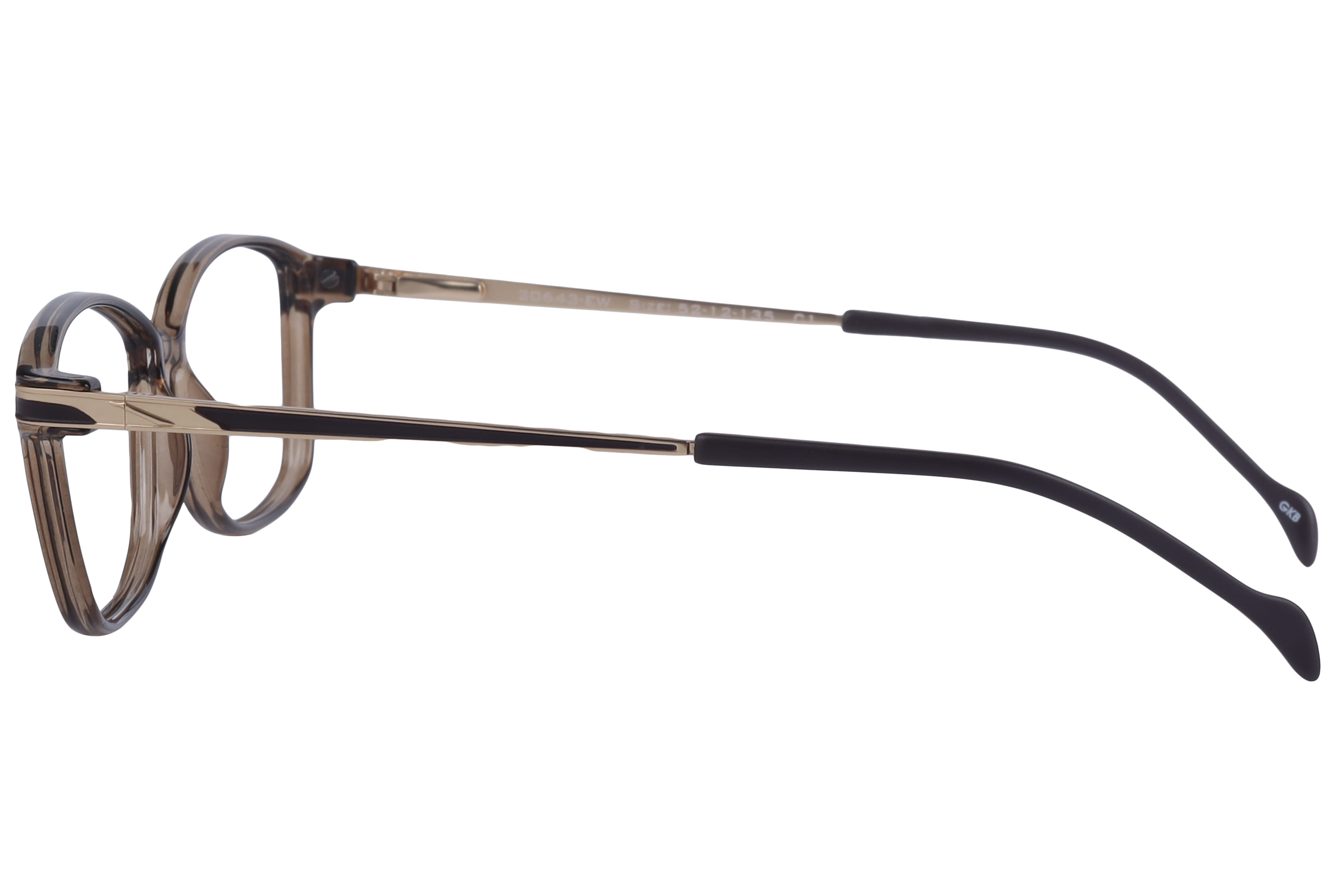 Inspira 20643-EW Frame Brown Female Full Metal Frame — Brown frame — view 3