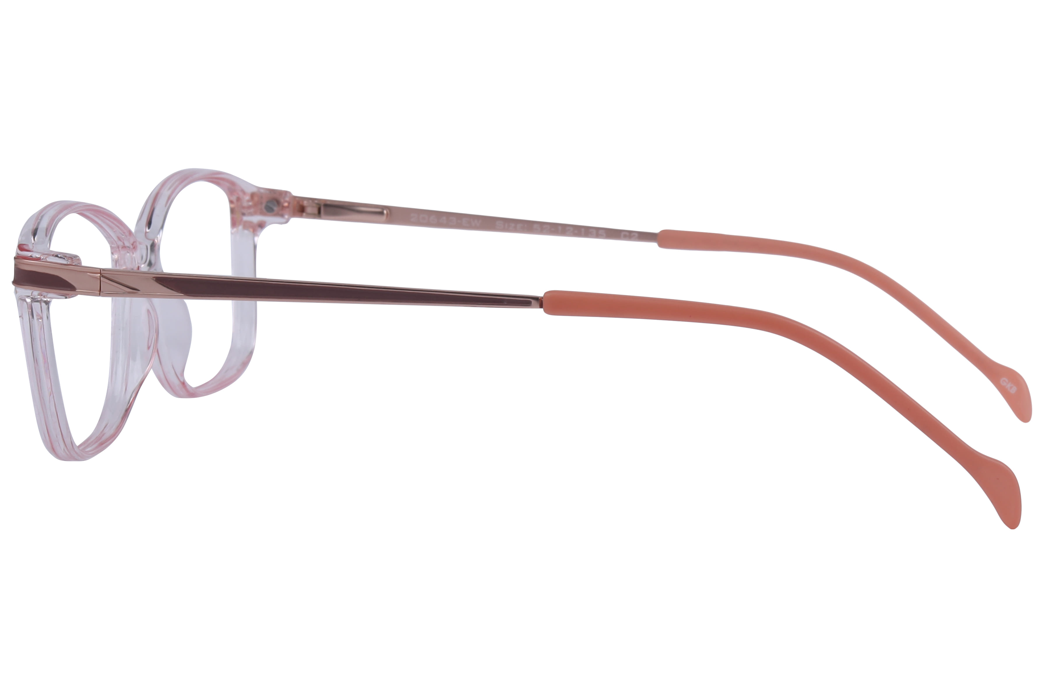 Inspira 20643-EW Frame Pink Female Full Metal Frame — Pink frame — view 3