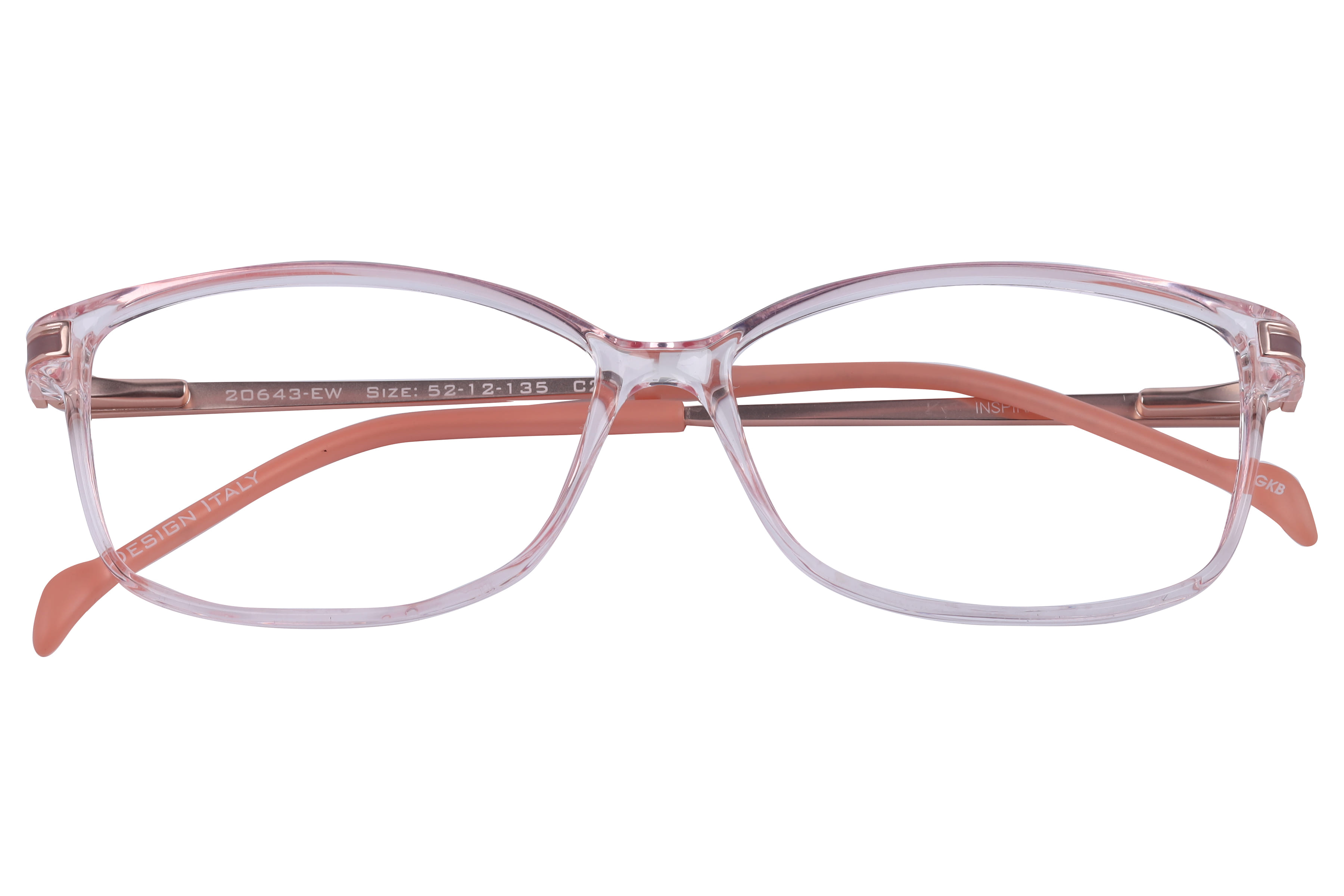 Inspira 20643-EW Frame Pink Female Full Metal Frame — Pink frame — view 4