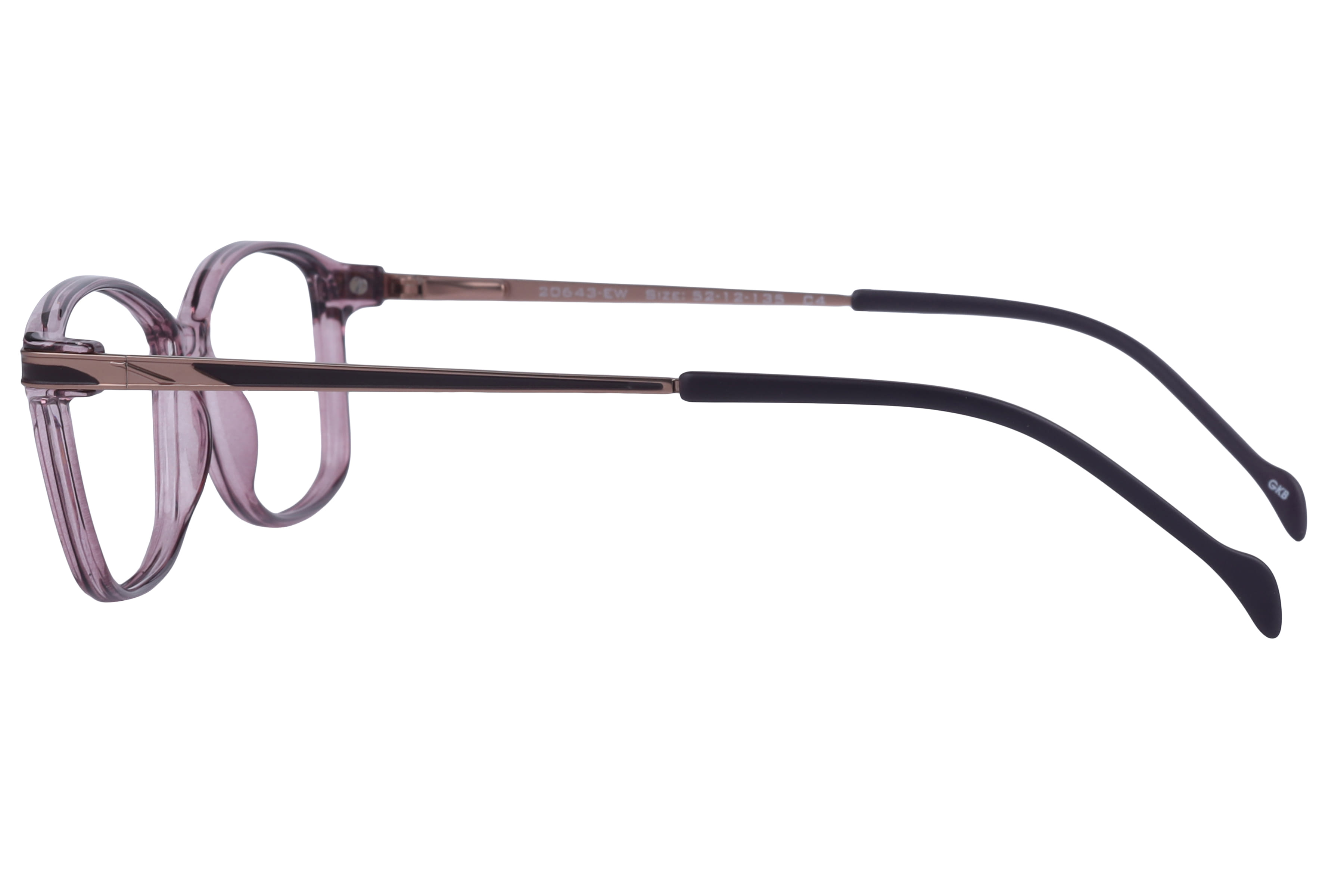 Inspira 20643-EW Frame Pink Female Full Metal Frame — Pink frame — view 3