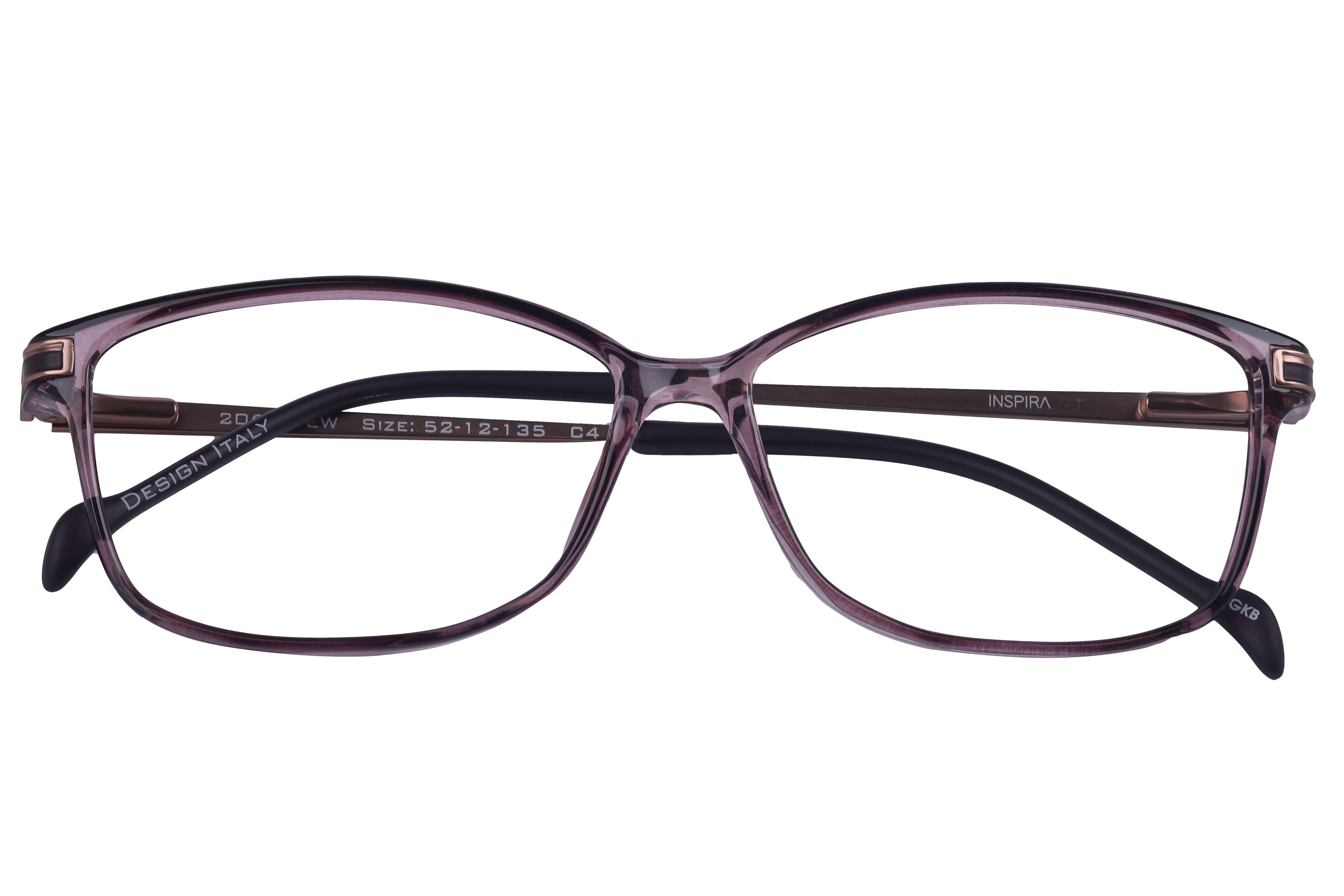 Inspira 20643-EW Frame Pink Female Full Metal Frame — Pink frame — view 4