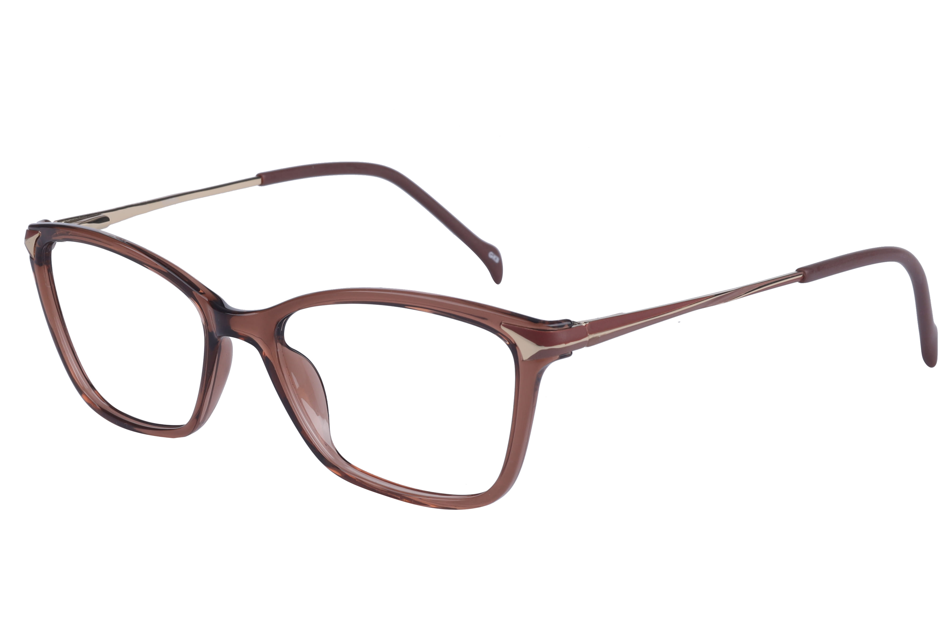 Inspira 20823-DZ Frame Transparent Brown Female Full Metal Frame — view 1