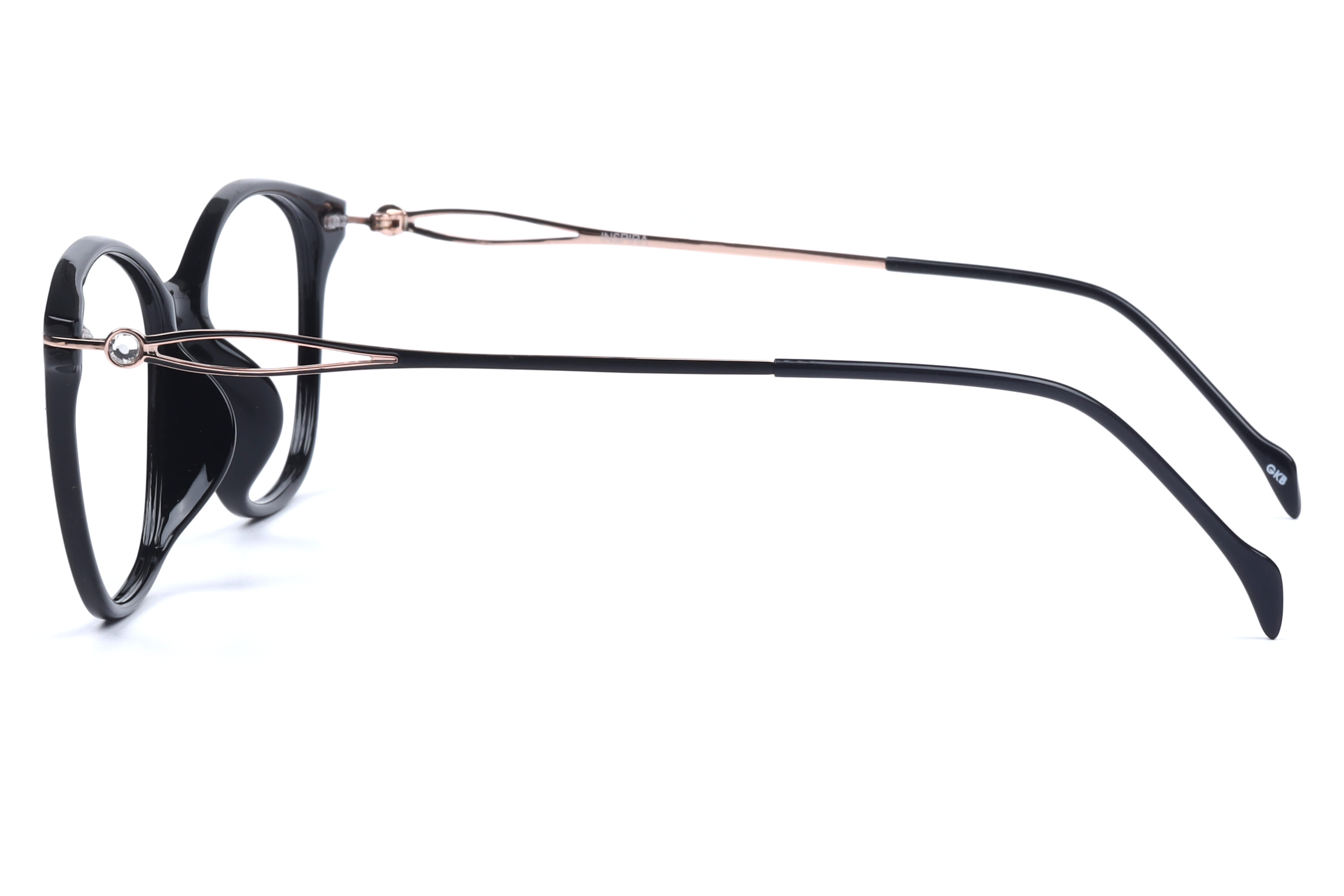 Inspira 20655-EW Frame Black Female Full Metal Frame — Black frame — view 3