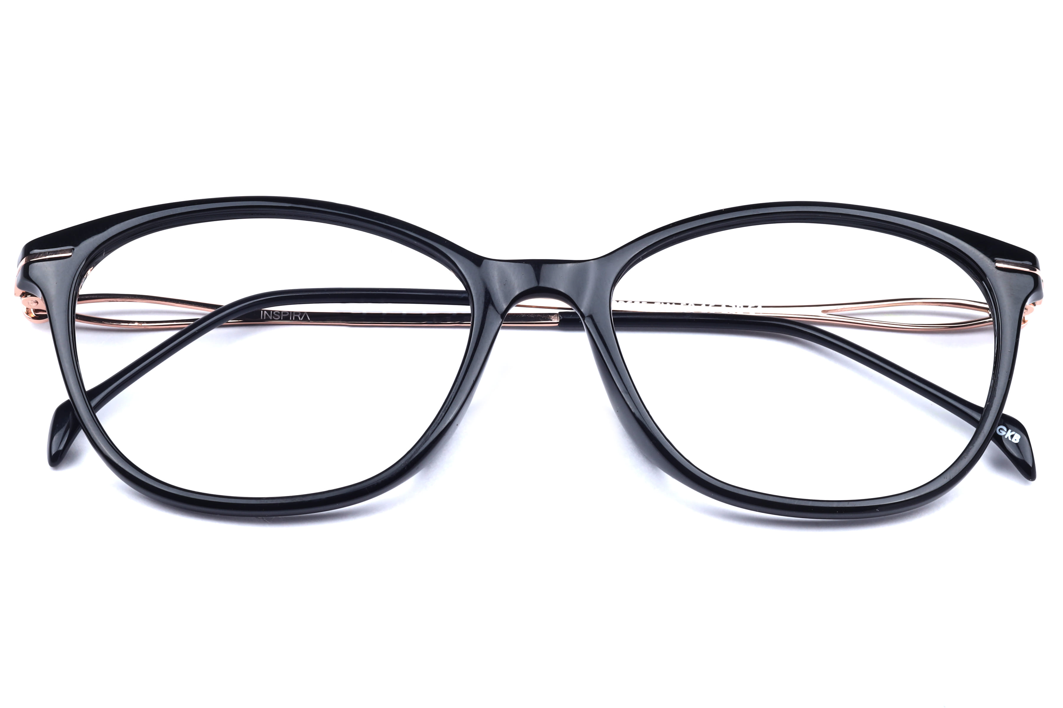 Inspira 20655-EW Frame Black Female Full Metal Frame — Black frame — view 4