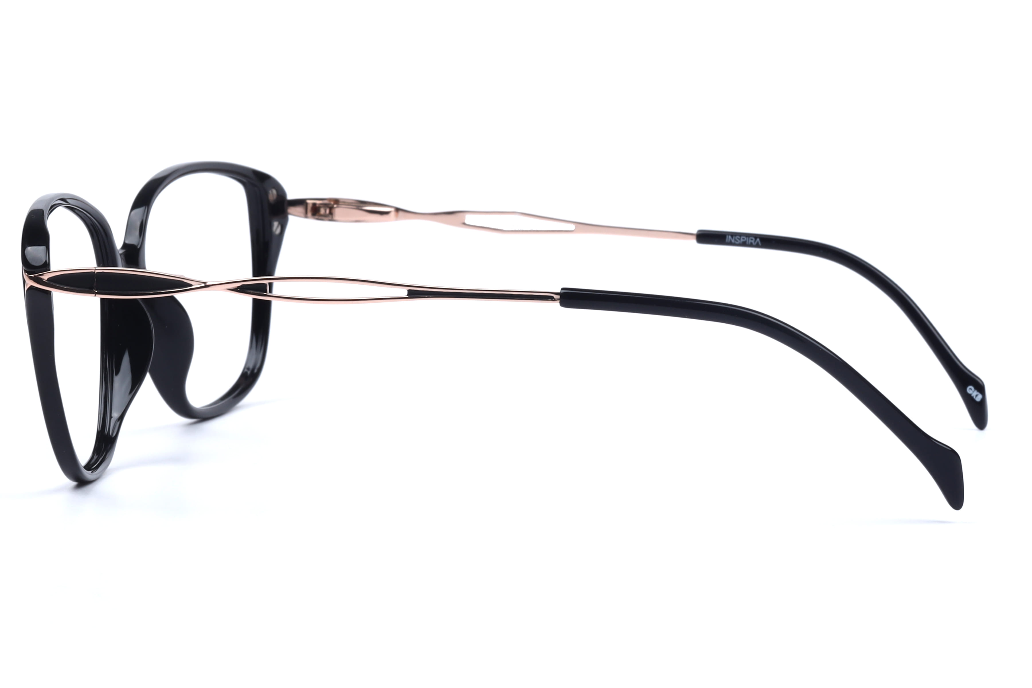 Inspira 20851-EW Frame Black Female Full Metal Frame — Black frame — view 3