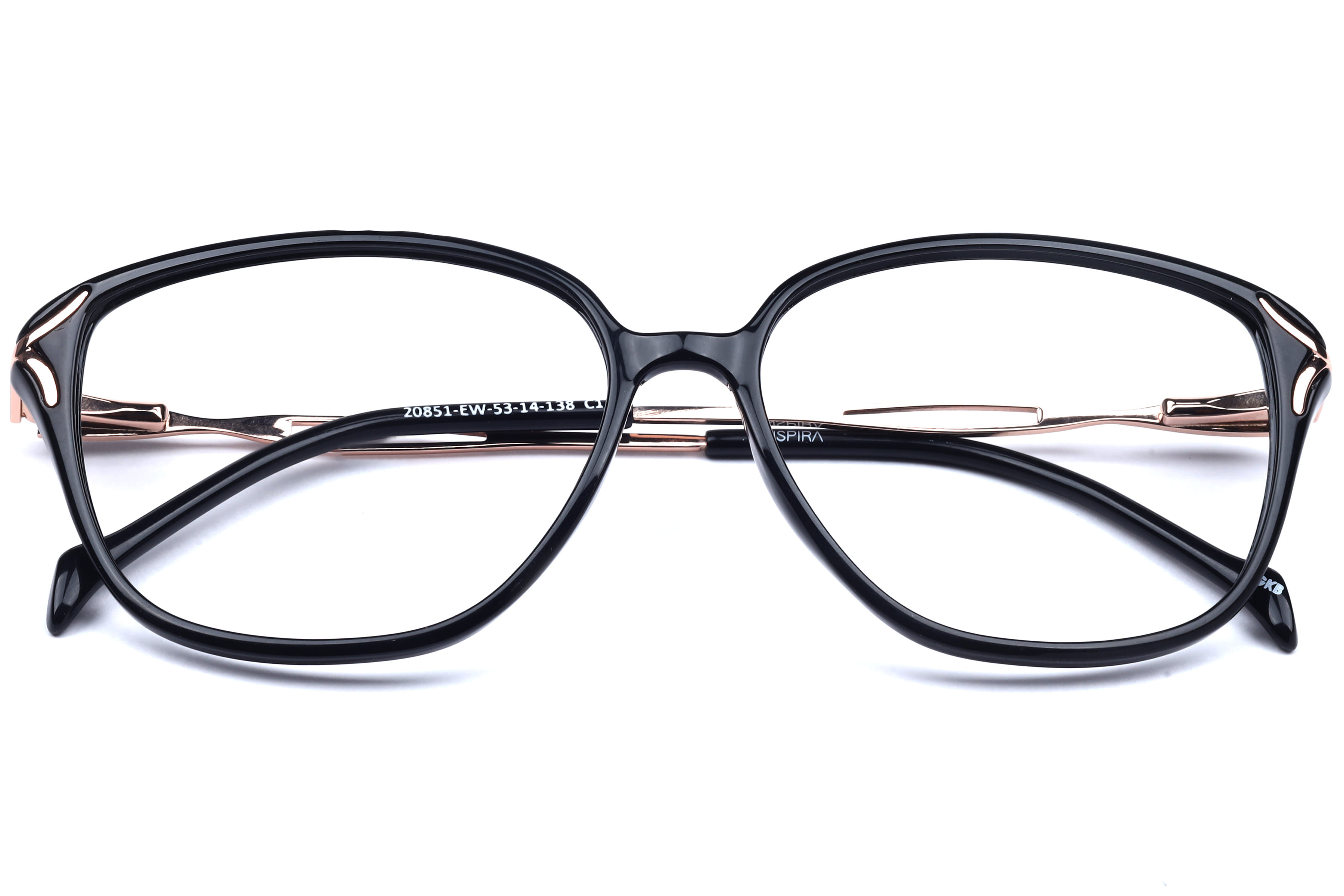 Inspira 20851-EW Frame Black Female Full Metal Frame — Black frame — view 4