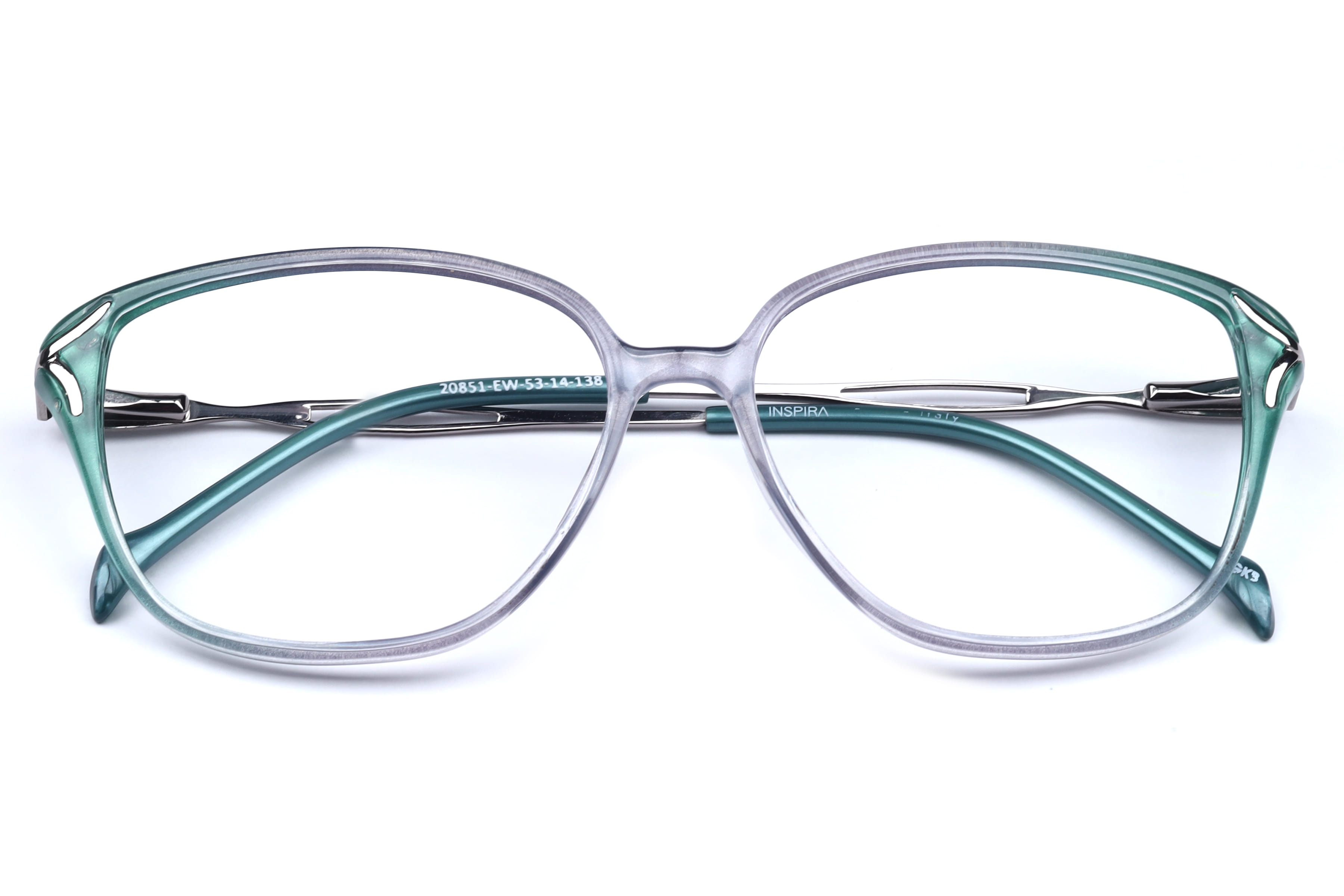 Inspira 20851-EW Frame Blue Female Full Metal Frame — Blue frame — view 4