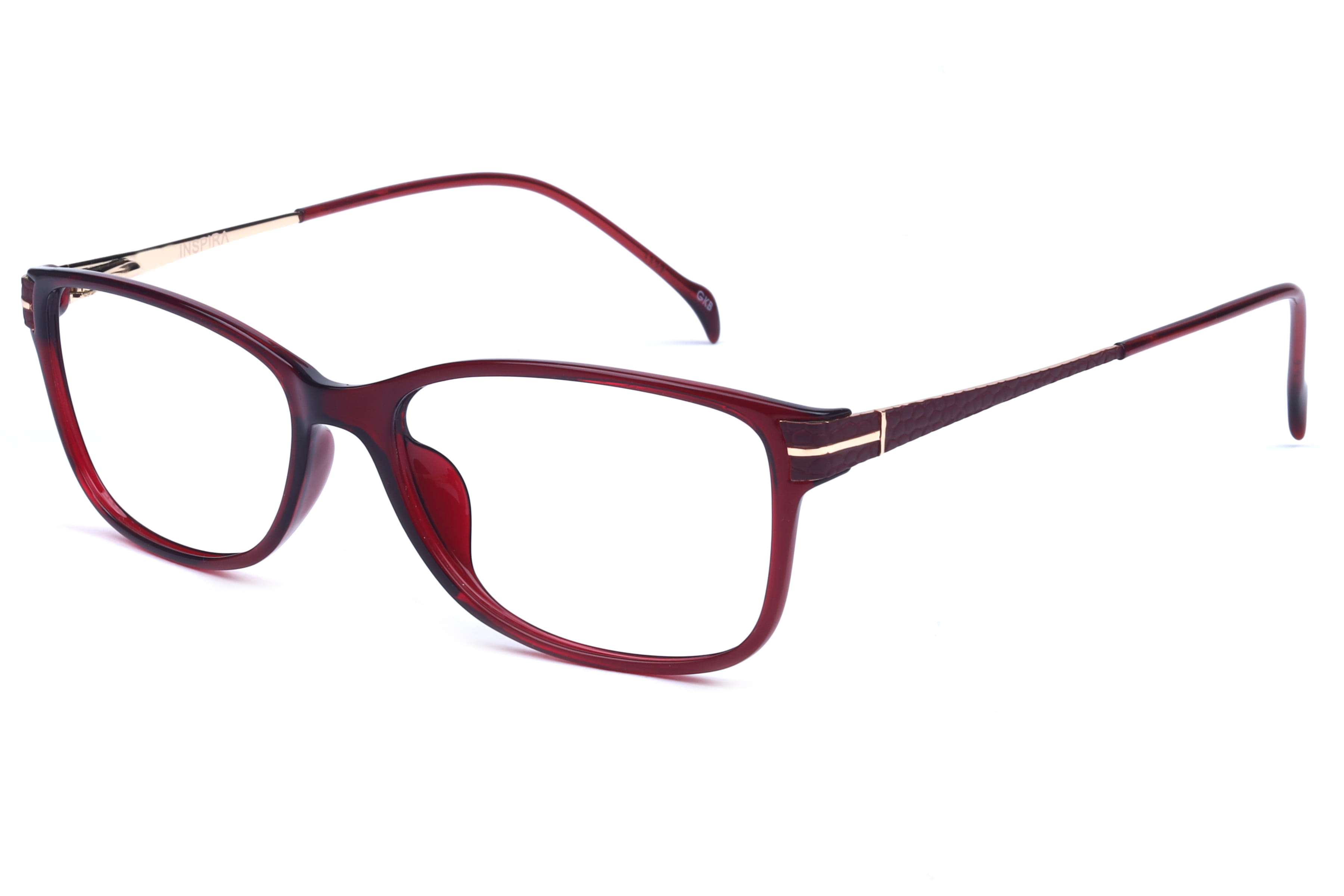 Inspira IP2204 Frame Red Female Full Metal Frame — Red frame — view 1