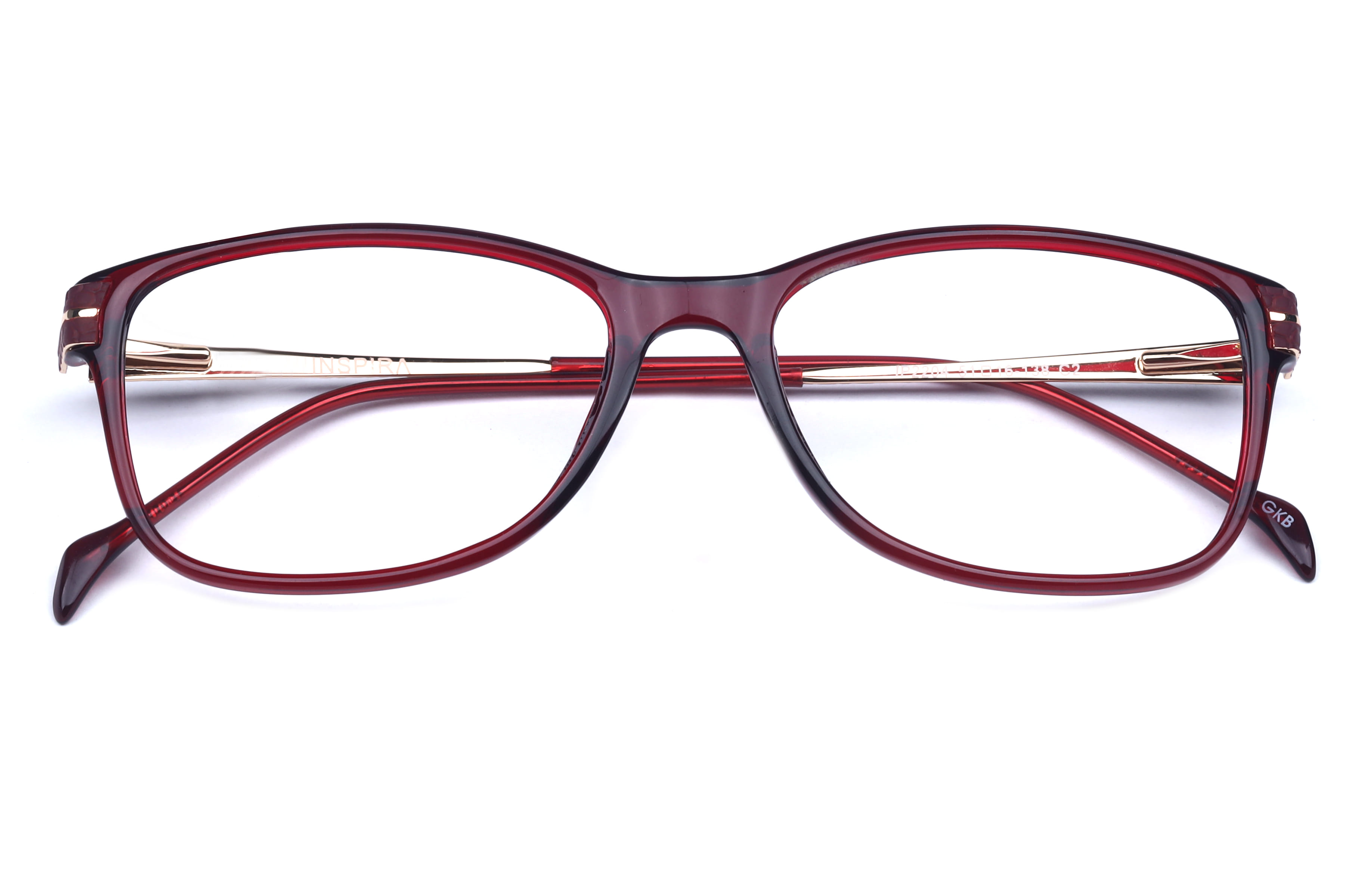 Inspira IP2204 Frame Red Female Full Metal Frame — Red frame — view 4