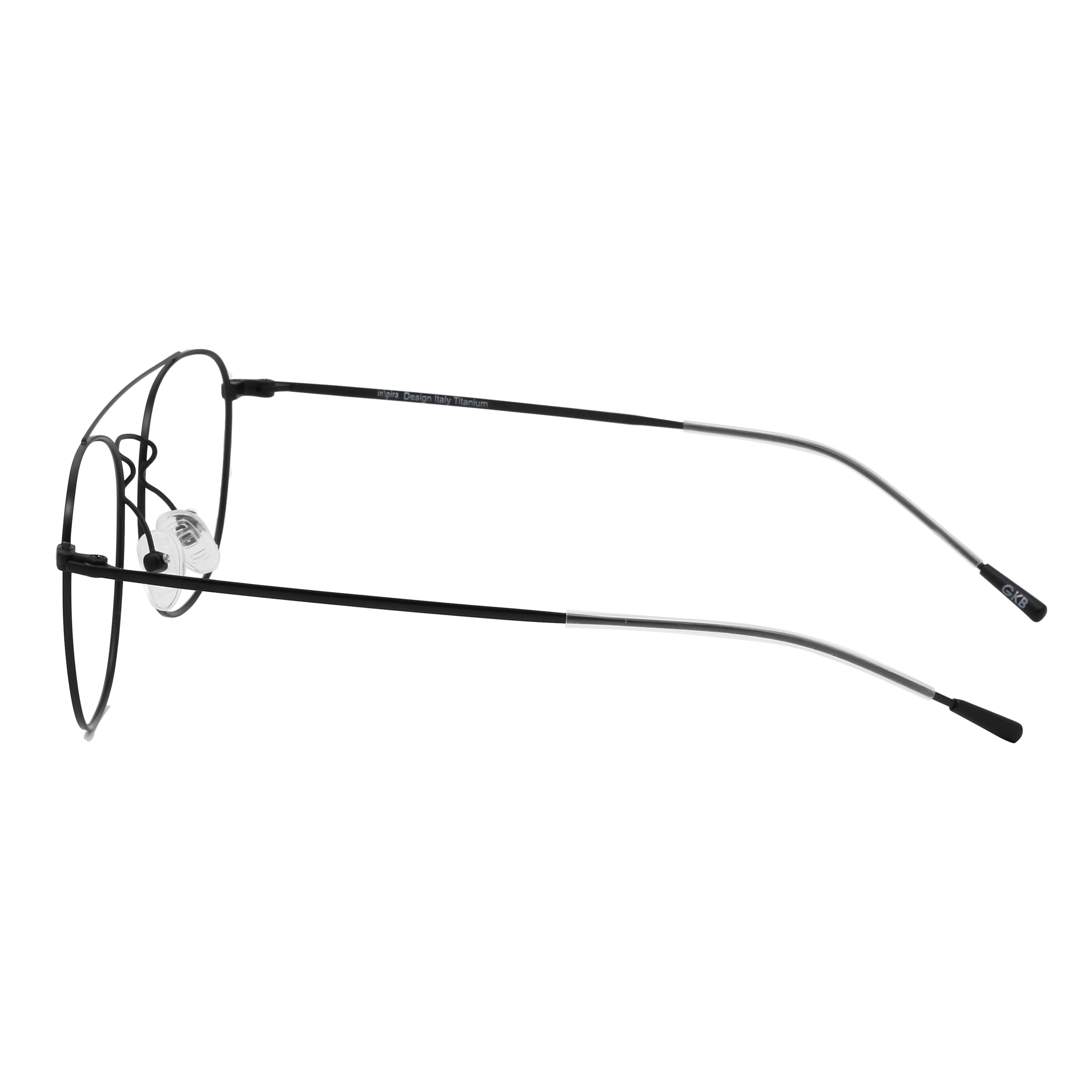 Inspira 5218O Frame Black Male Full Titanium Frame — Black frame — view 3