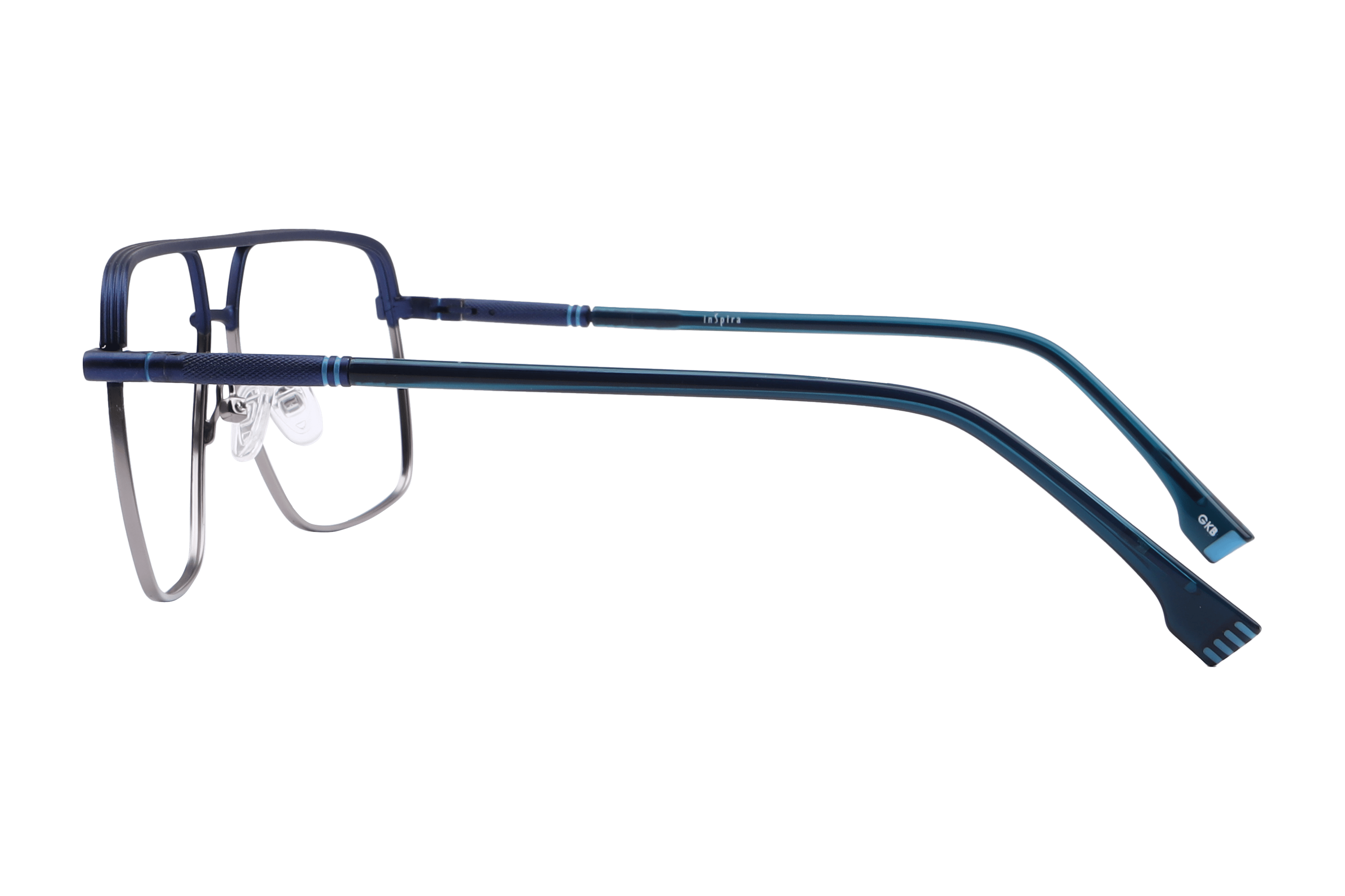 Inspira 60211-FY Frame Blue Male Full Metal Frame — Blue frame — view 3