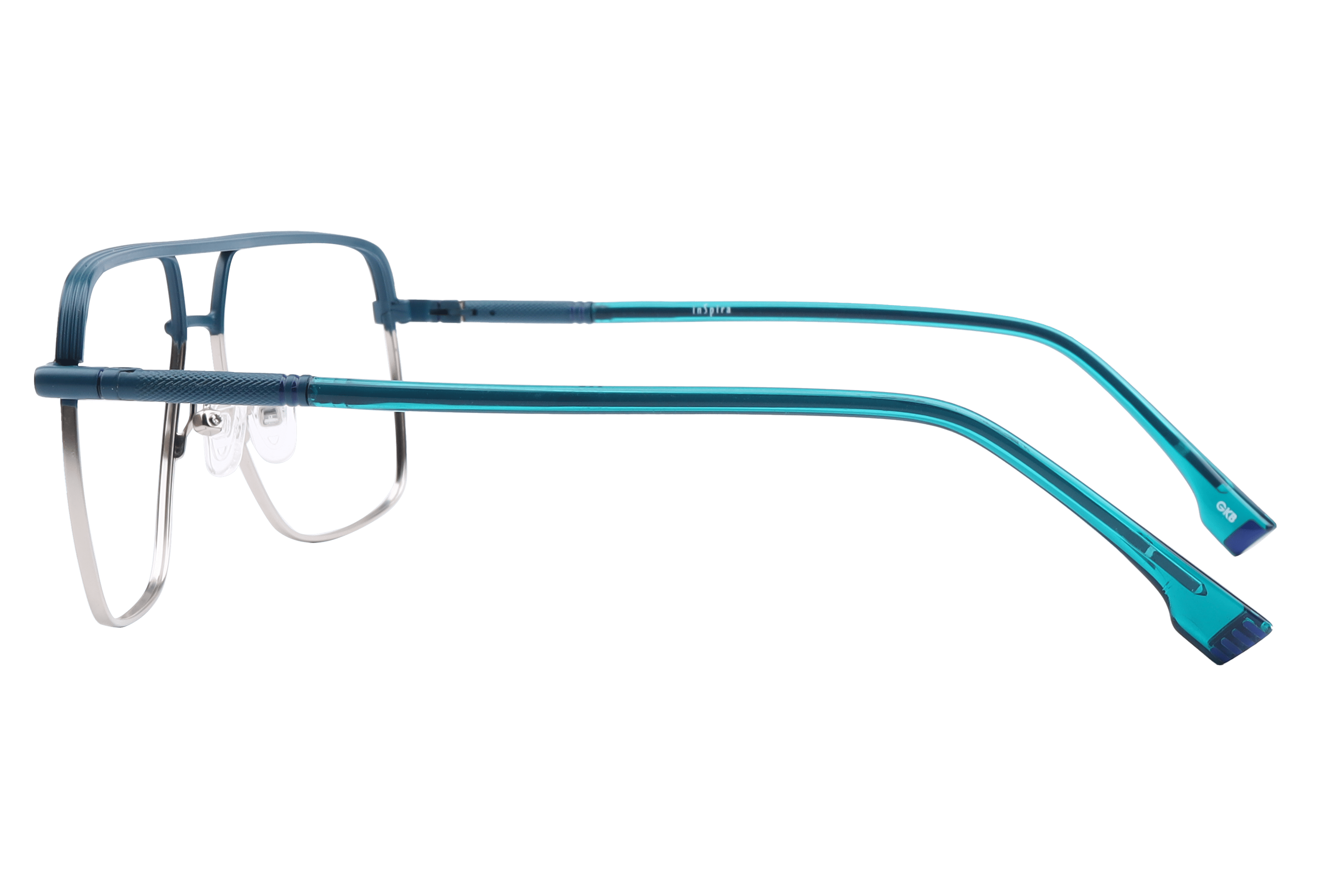 Inspira 60211-FY Frame Blue Male Full Metal Frame — Blue frame — view 3